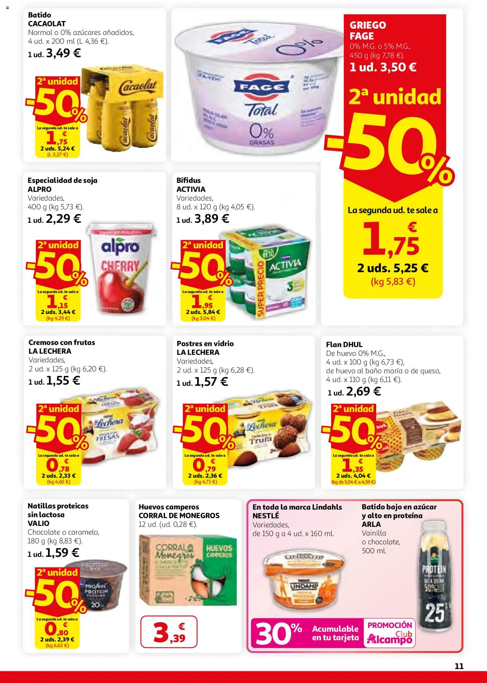 Alcampo - HG Catalán │ válido desde el 26.02.2026 | Página: 11 | Productos: Huevos, Chocolate, Fresas, Té