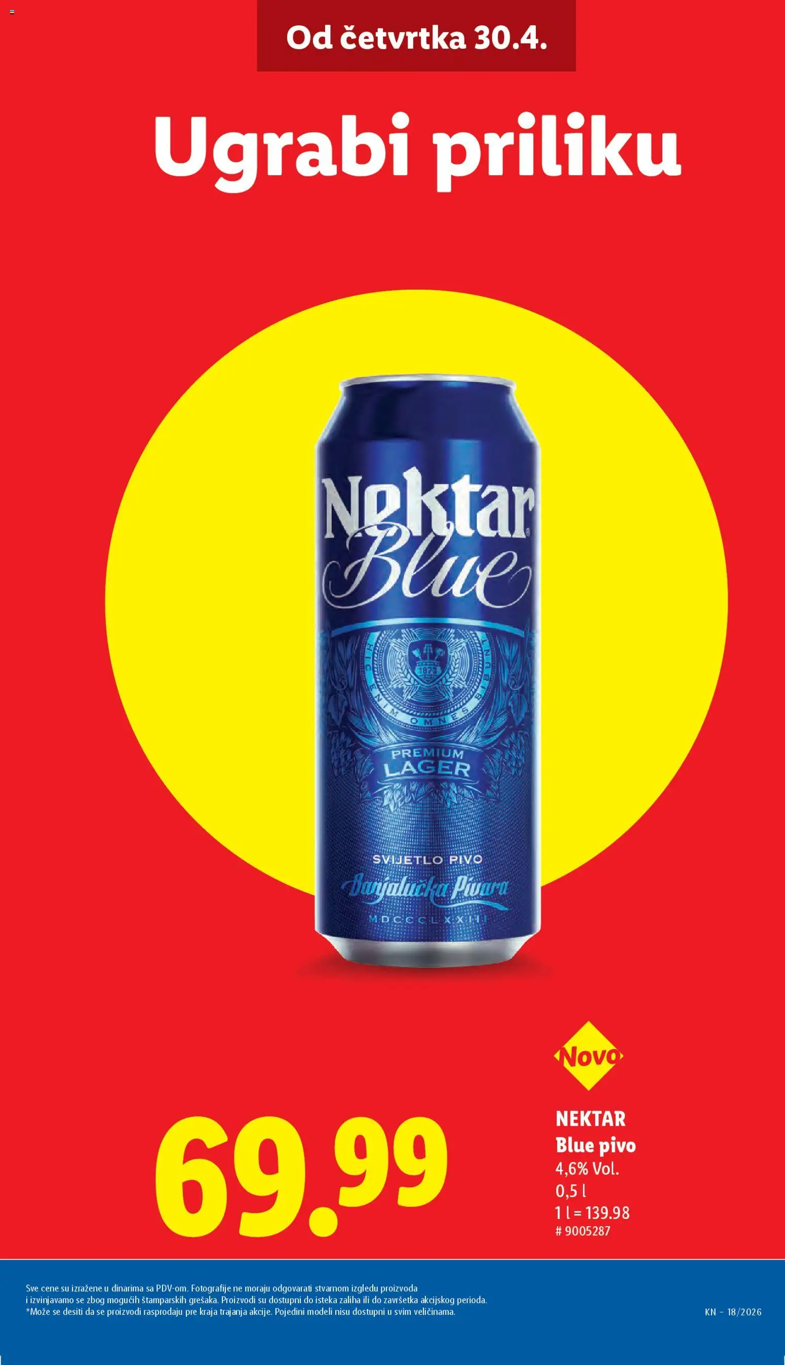 Lidl katalog - važi od 30.04.2026 | Strana: 11 | Proizvode: Nektar, Pivo