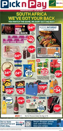 Preview of Pick n Pay specials valid from 17.07.2025