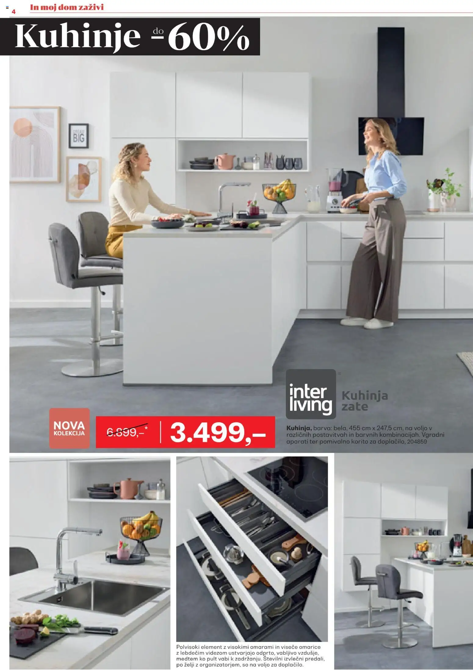 Novi Rutar katalog ponudbe – veljaven od 18.02.2026 | Stran: 4 | Izdelki: Kuhinja, Pomivalno korito, Barva