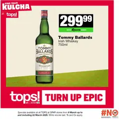Tops at Spar specials catalogue – valid from 09.03.2026 | Page: 5 | Products: Whiskey