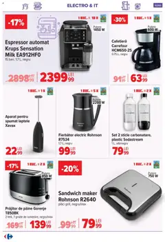 Noul catalog Carrefour – valabil de la 17.09.2025 | Pagină: 52 | Produse: Espressor, Cafetieră, Pâine