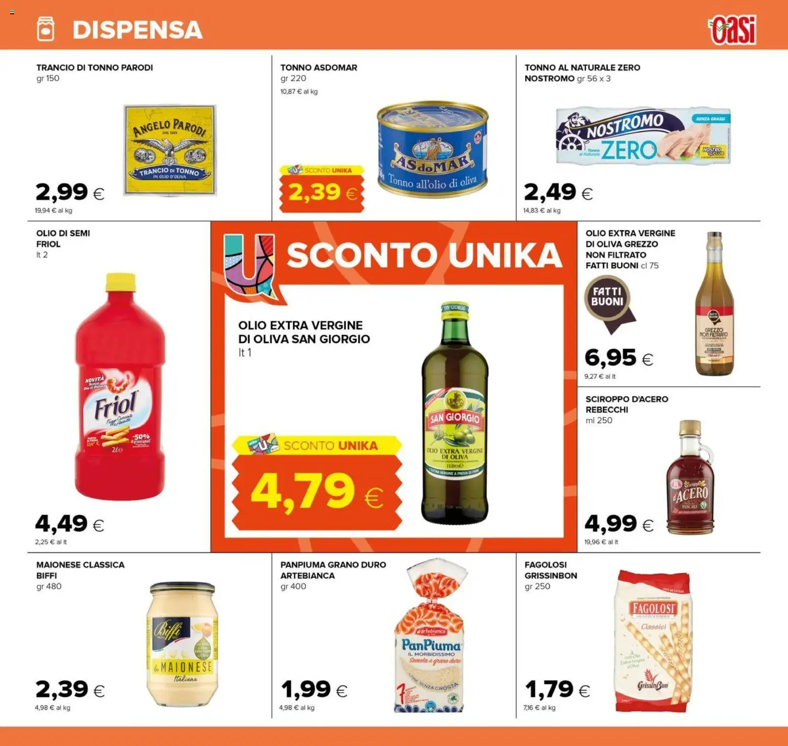 Volantino Oasi del 23.04.2026 | Pagina: 13 | Prodotti: Maionese, Olio, Tonno, Tonno al naturale
