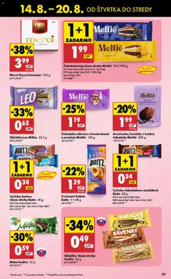Biedronka leták │ platný od 14.08.2025 | Strana: 29 | Produkty: Croissant, Merci, Čokoláda, Milka