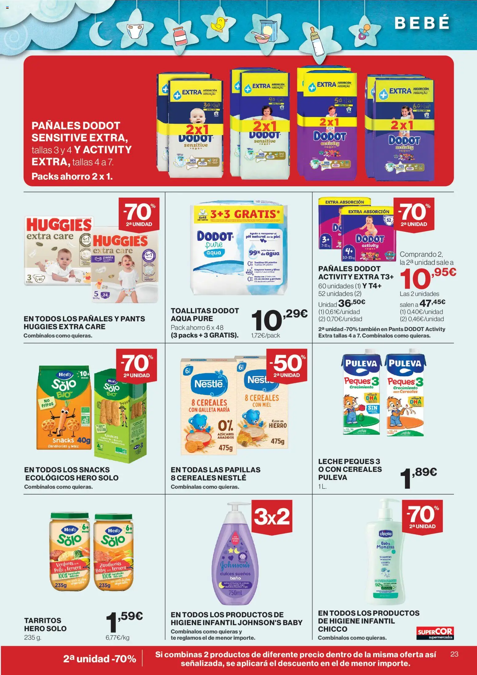 Supercor Península y Baleares │ válido desde el 23.04.2026 | Página: 23 | Productos: Ψηφιακή κάμερα, Cereales, Té, Baño