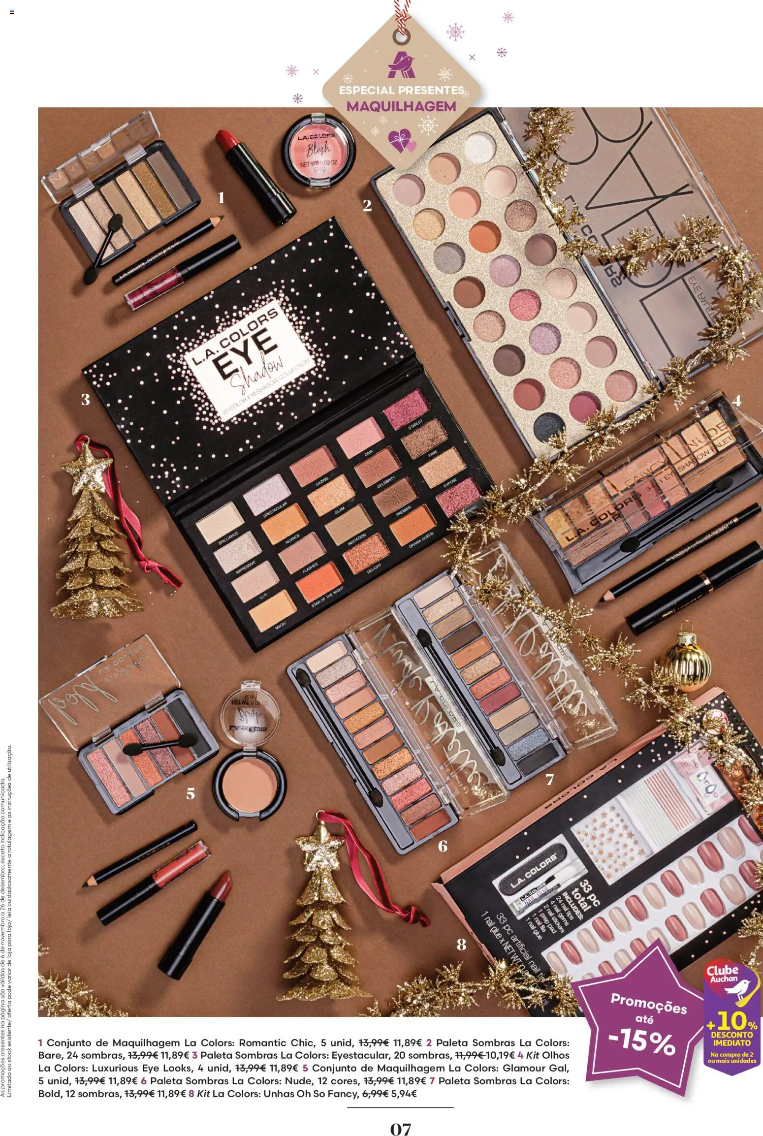 Auchan - Vem aí o Natal │ válido de 06.11.2025 | Página: 7 | Produtos: PC, Maquilhagem, Sombras