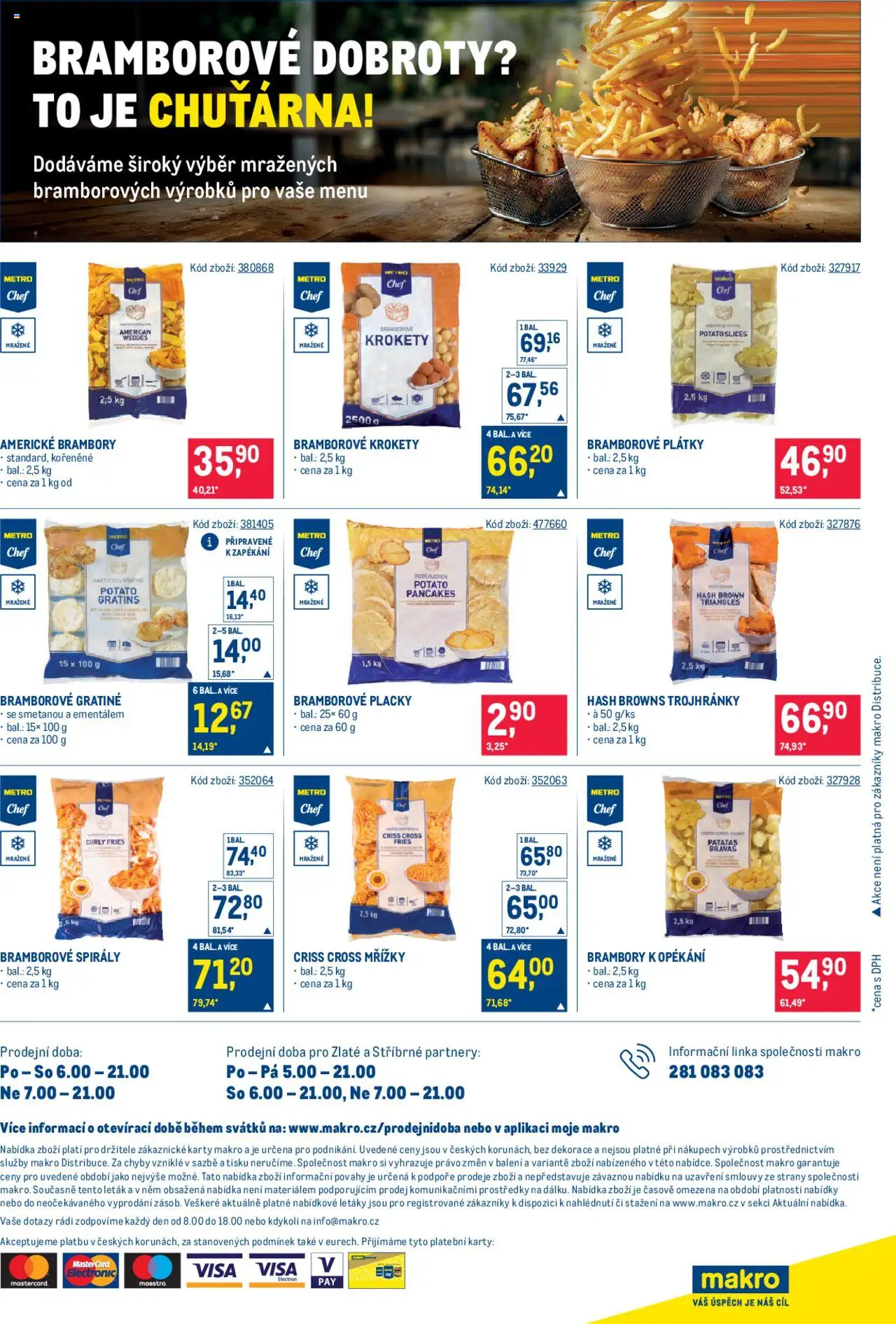 Makro leták - Gastronomie od 18.06.2025 | Strana: 24 | Produkty: Krokety, Brambory, Karty, Dekorace