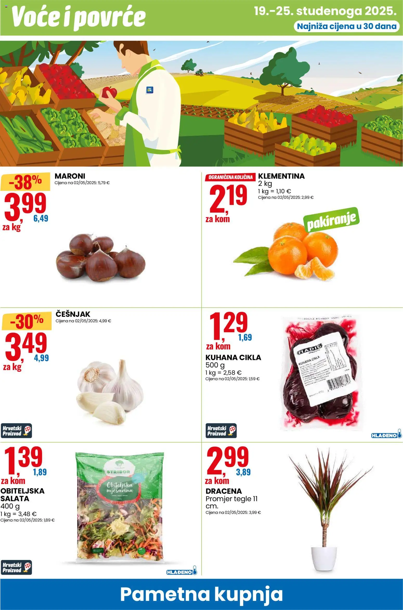 Eurospin katalog | vrijedi od 19.11.2025 | Stranica: 8 | Proizvodi: Povrće, Voće, Češnjak, Cikla