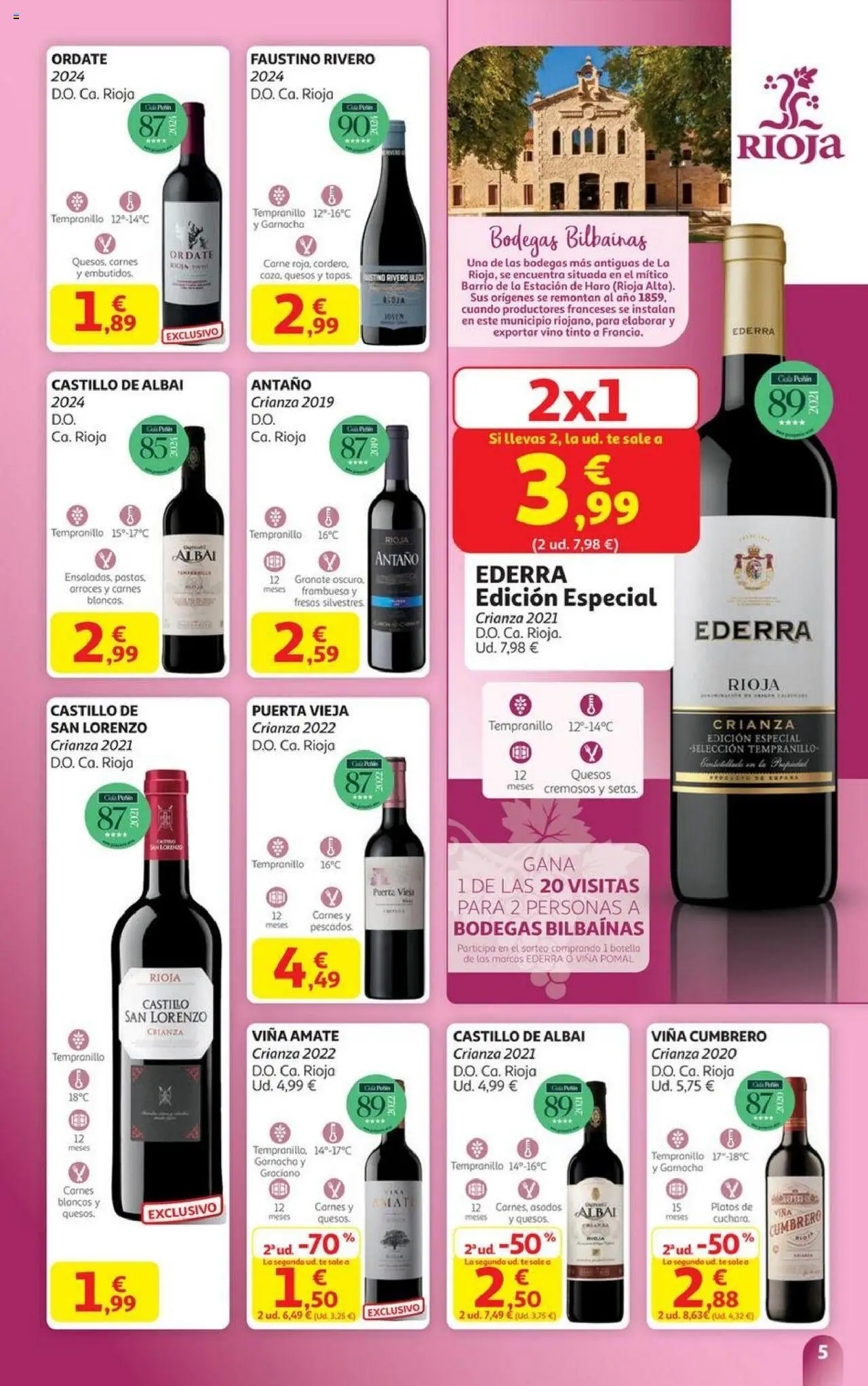 Alcampo - HP Andalucía │ válido desde el 06.10.2025 | Página: 5 | Productos: Vino, Fresas, Té