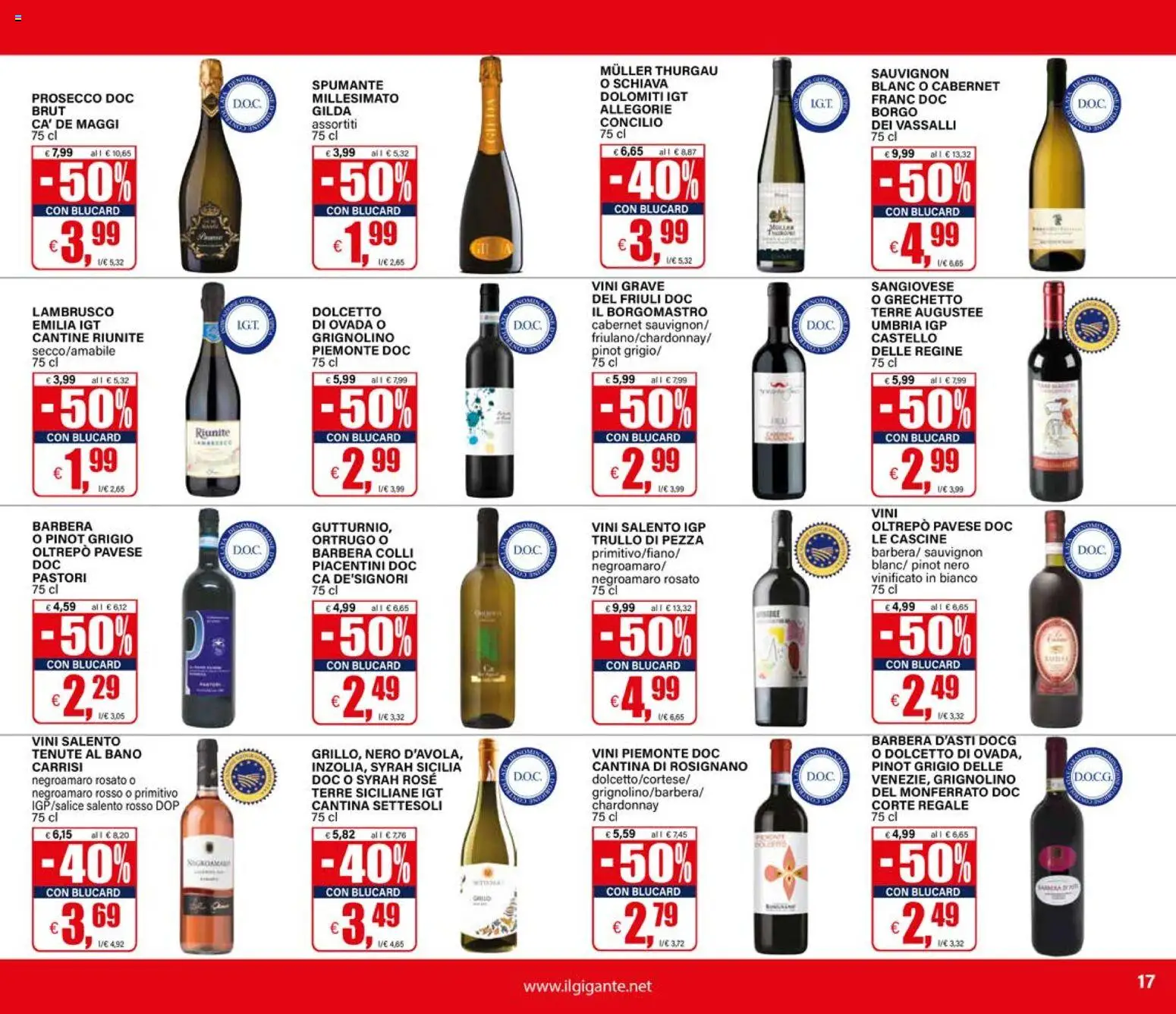 Volantino Il Gigante del 02.01.2026 | Pagina: 17 | Prodotti: Prosecco, Spumante