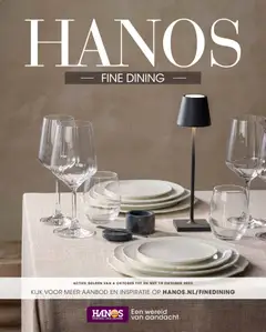 Hanos - Fine dining 2025 - Voorbeeld van een folder van Hanos, geldig van 23.12.2025