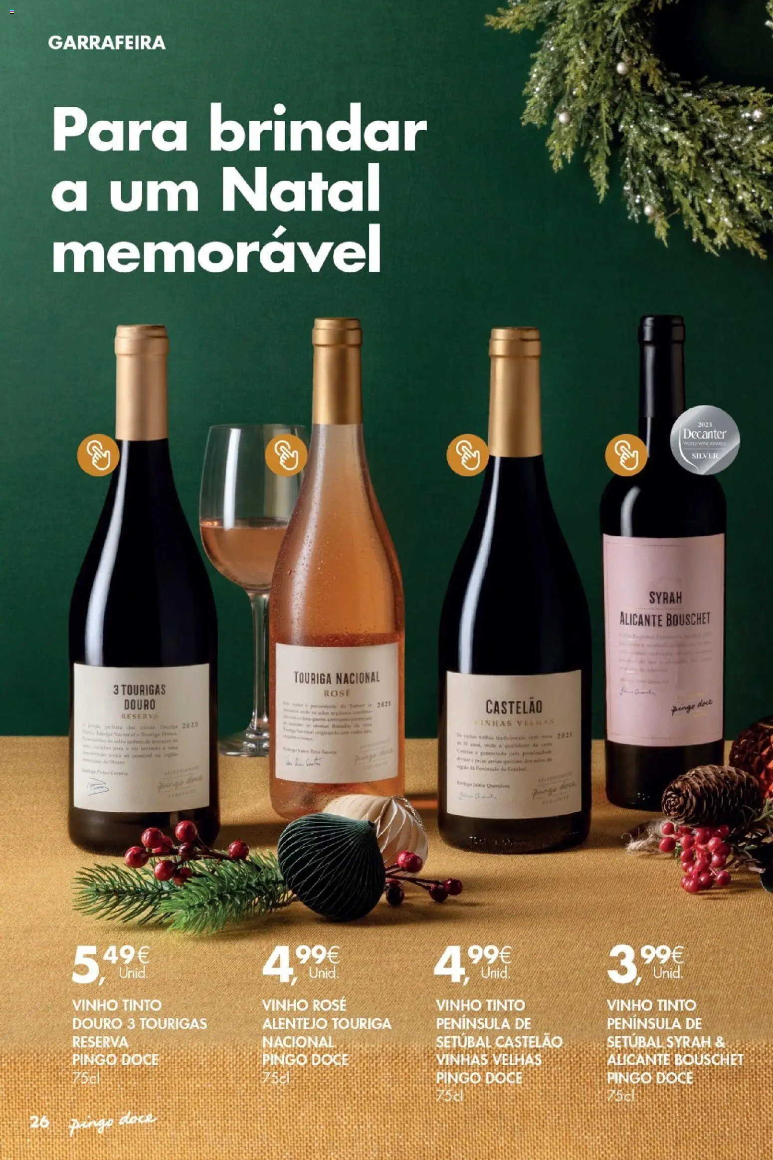 Pingo Doce - Catálogo de Natal │ válido de 25.11.2025 | Página: 26 | Produtos: Vinho, Vinho tinto
