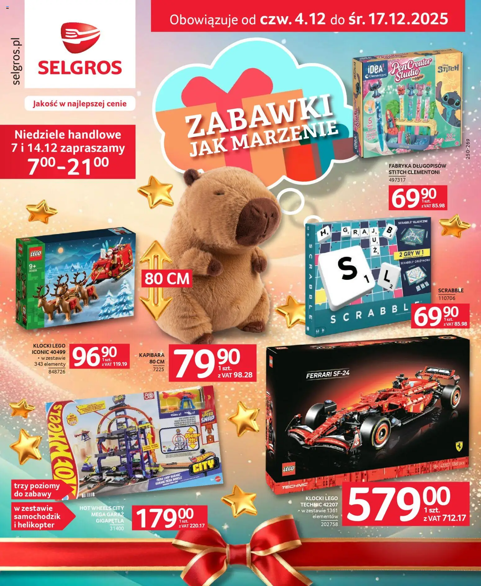 Selgros cash&carry Gazetka - Zabawki od 04.12.2025 | Strona: 1 | Produkty: Lego, Klocki Lego, Gry
