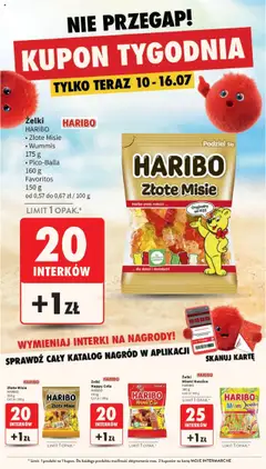 Intermarche Gazetka od 10.07.2025 | Strona: 11 | Produkty: Żelki haribo, Kwaśne żelki, Żelki