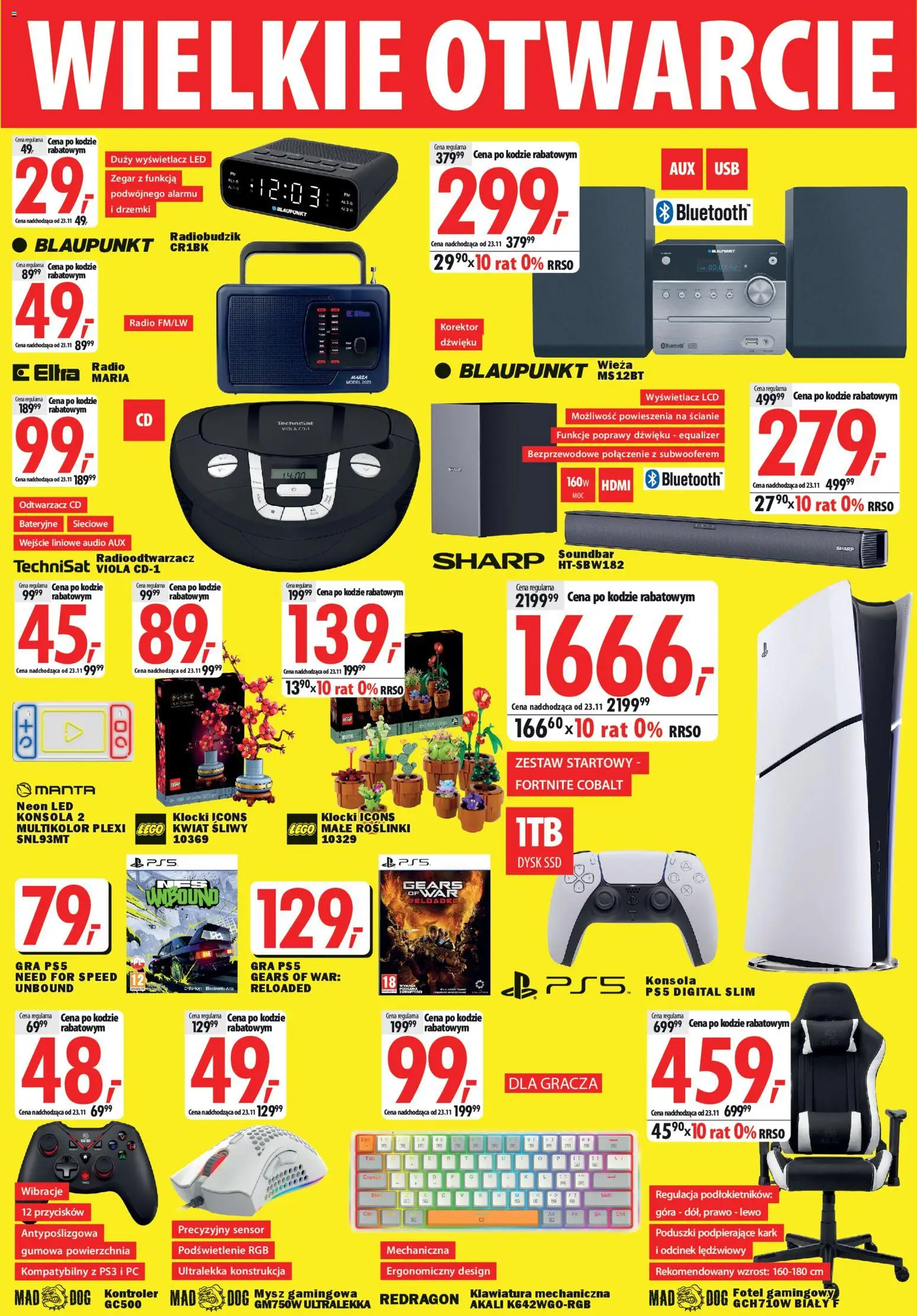 Mediaexpert Gazetka - Wielkie otwarcie Kwidzyn od 13.11.2025 | Strona: 3 | Produkty: Gra, Dysk, Fotel, Konsola
