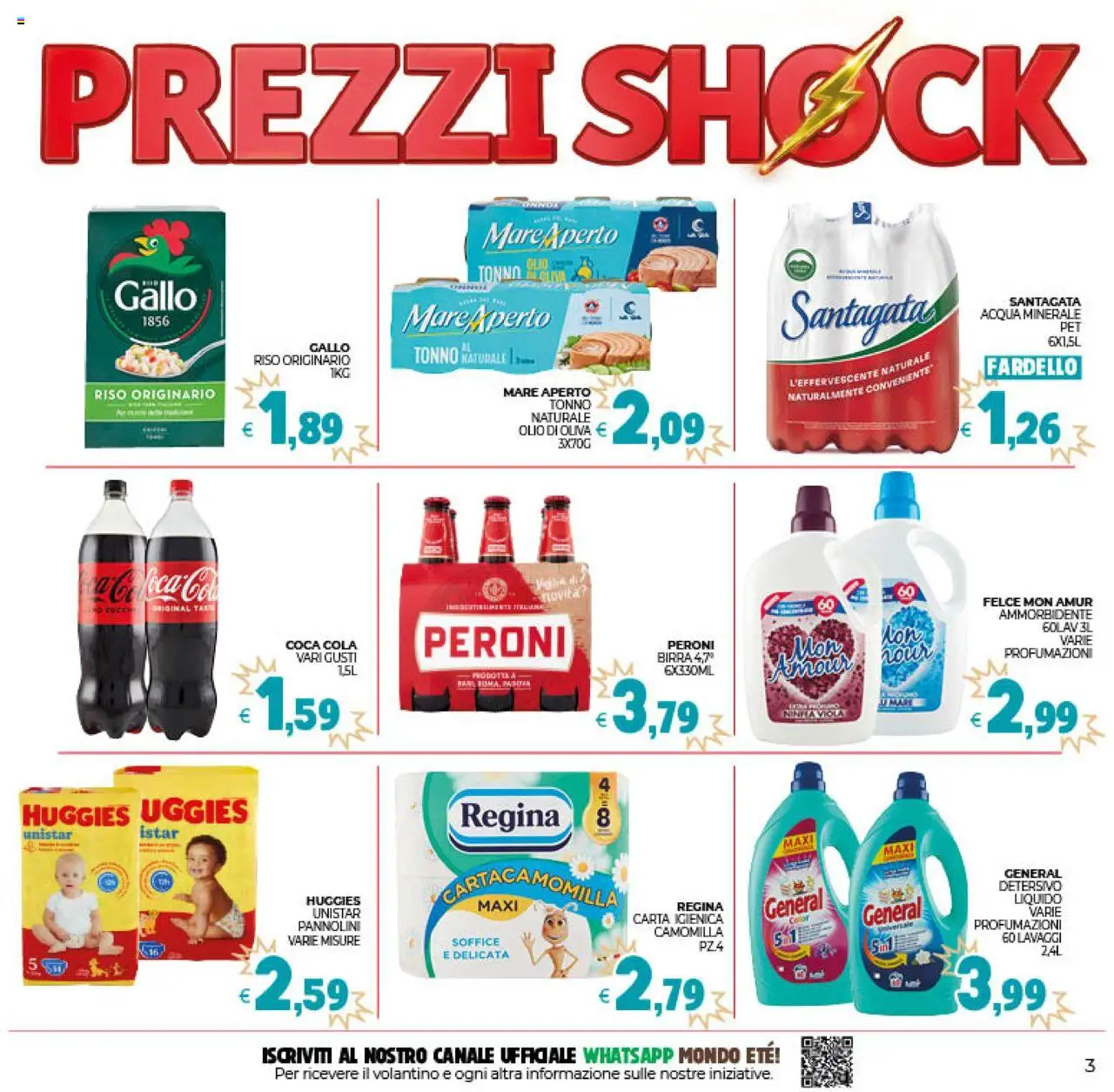 Volantino Eté del 10.10.2025 | Pagina: 3 | Prodotti: Carta igienica, Acqua, Acqua minerale, Olio di Oliva