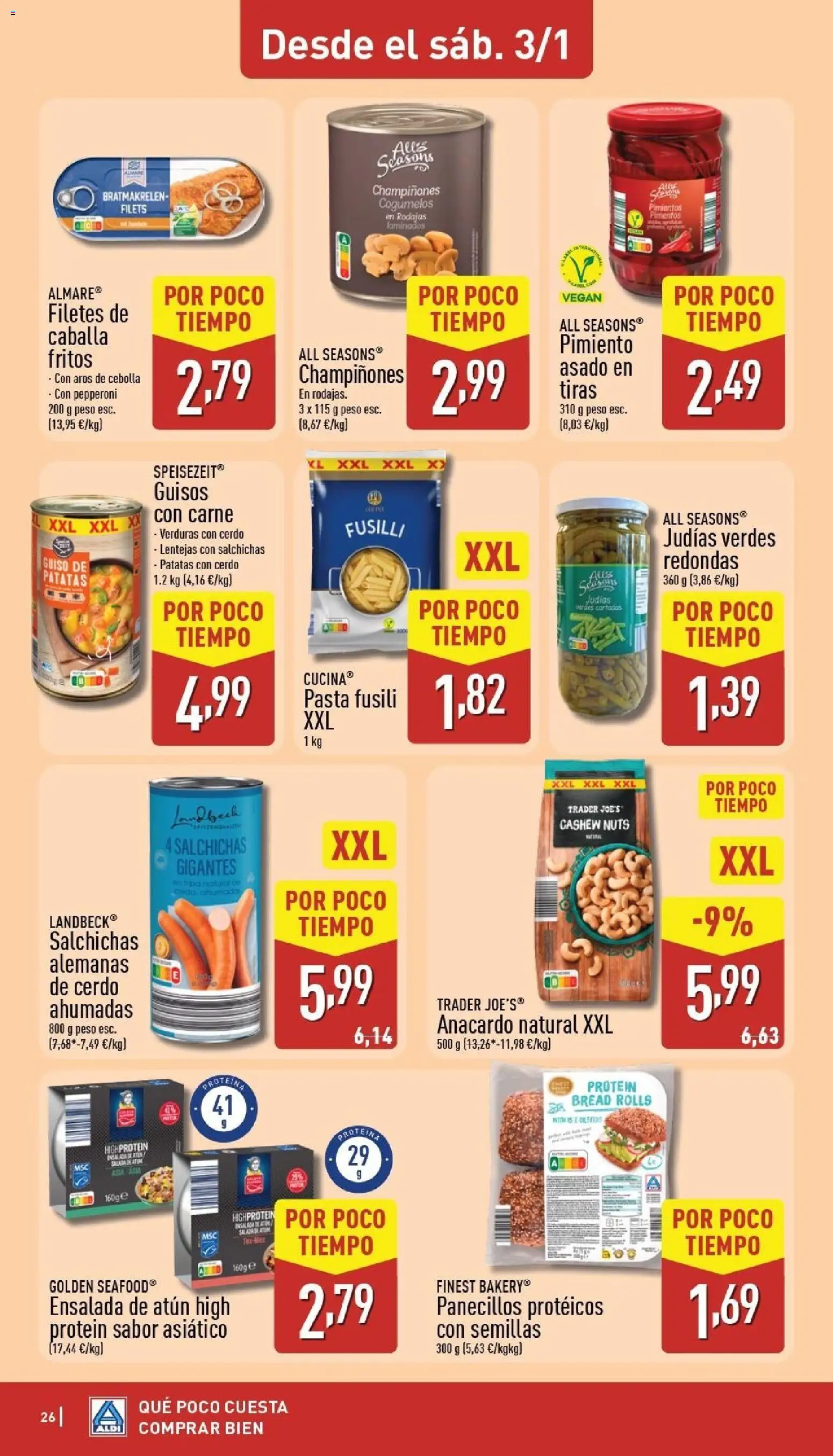 Aldi folleto Baleares │ válido desde el 29.12.2025 | Página: 26 | Productos: Cerdo, Κάδος απορρυμάτων, Ensalada, Παγωμένο τσάι