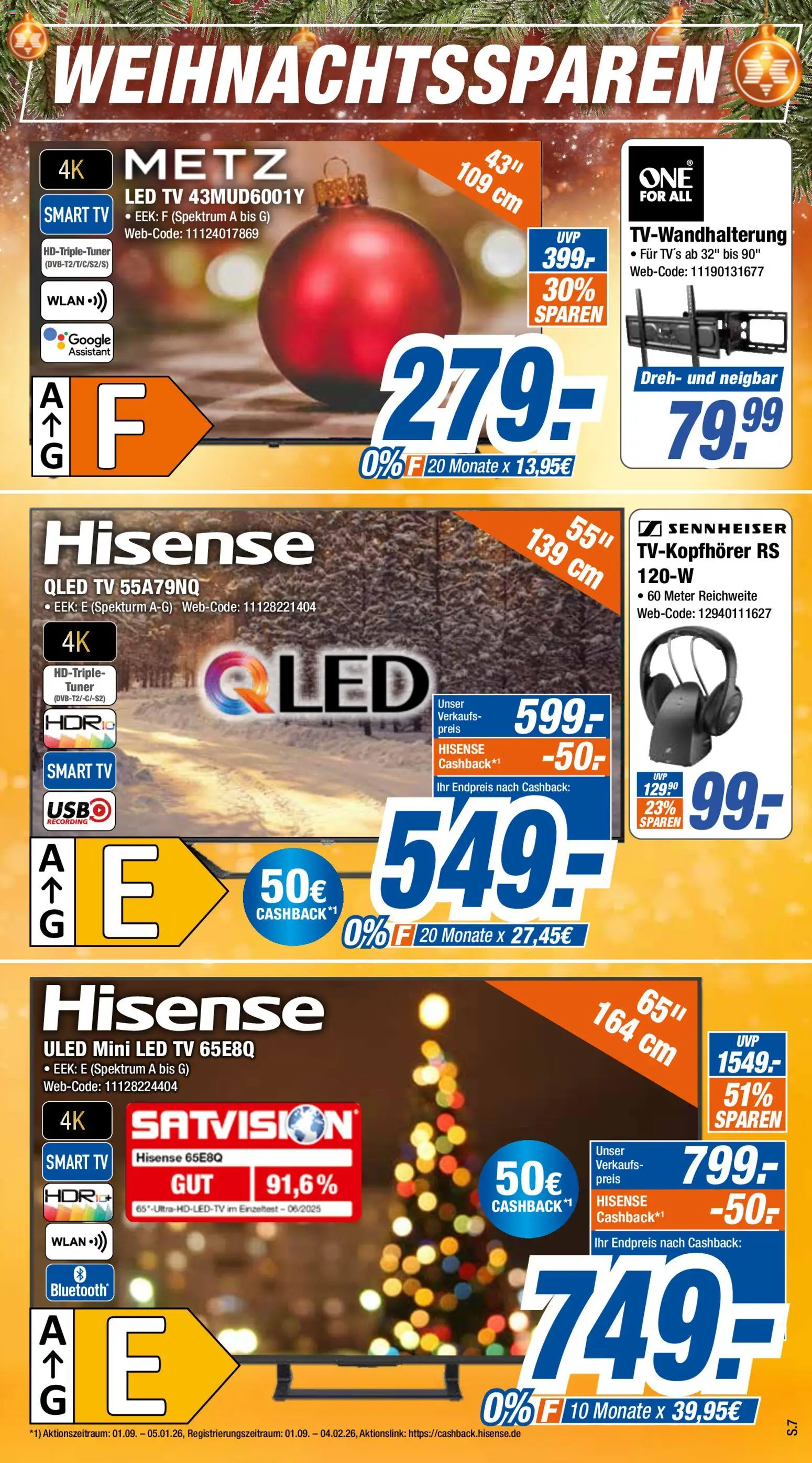 Expert Prospekt 	 – gültig ab 08.12.2025 | Seite: 7 | Produkte: Hisense, Smart TV, TV