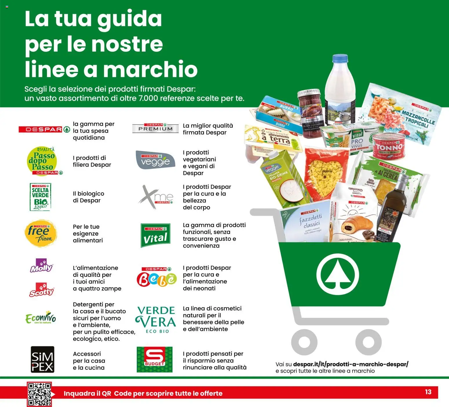 Volantino Despar del 22.01.2026 | Pagina: 13 | Prodotti: Cioccolato, Fazzoletti, Olio, Burro