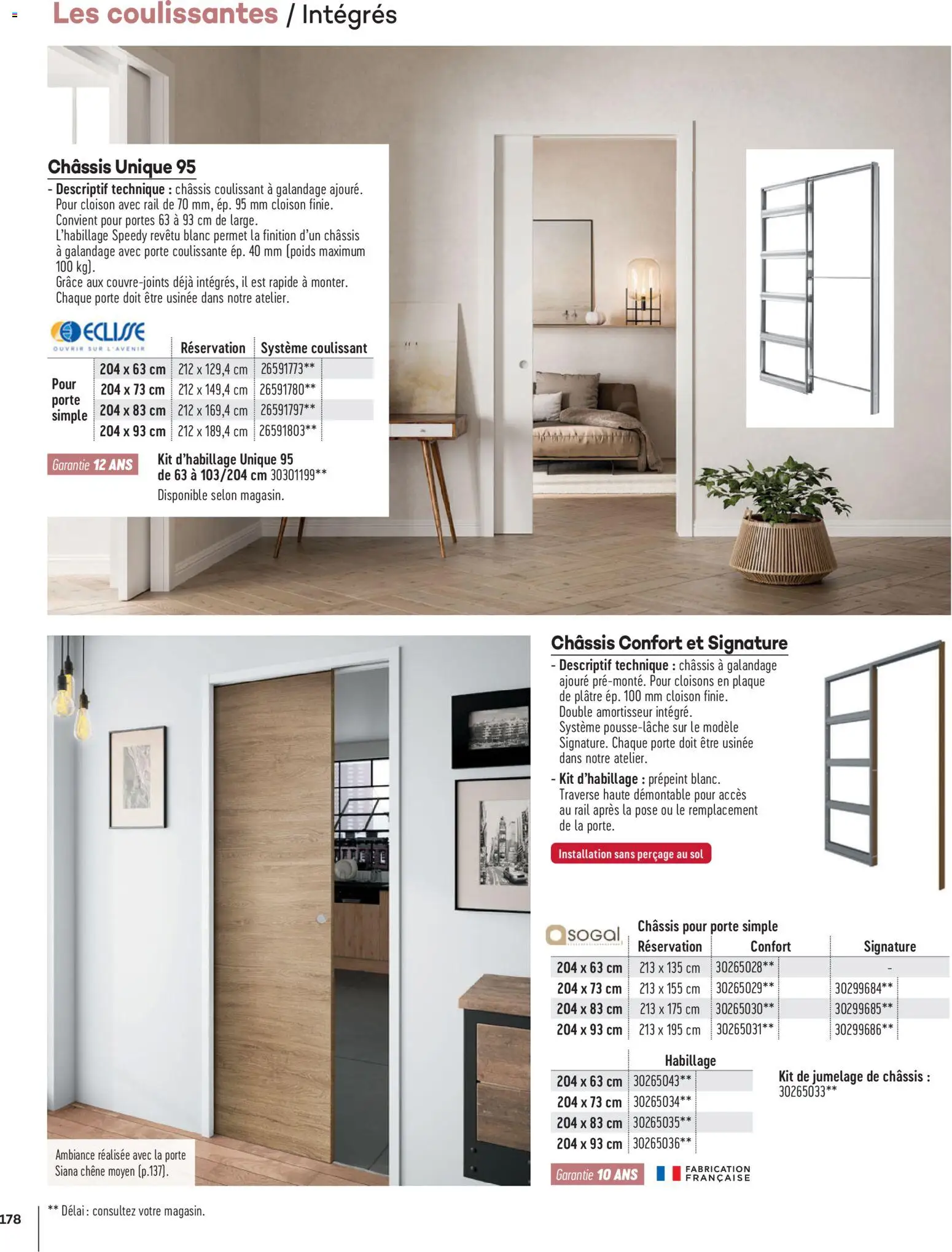 {H1} | Page: 178 | Produits: Poids, Plâtre, Porte, Portes