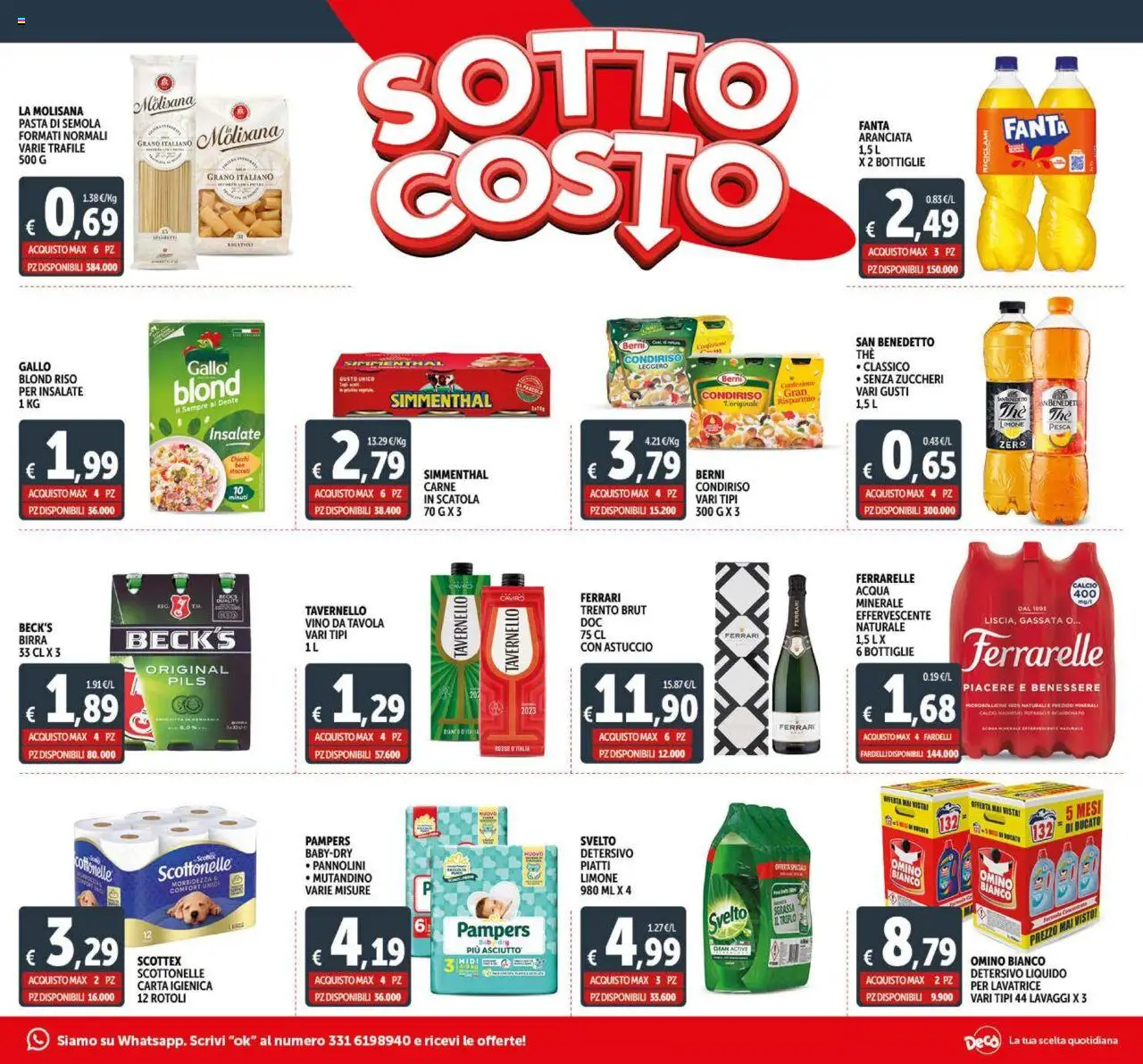 Volantino Decò del 27.05.2025 | Pagina: 3 | Prodotti: Pasta, The, Astuccio, Ferrarelle