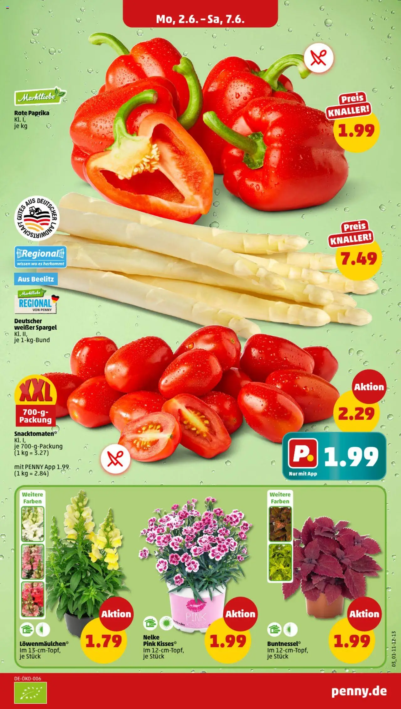 Penny Prospekt 	 - gültig ab dem 02.06.2025 | Seite: 3 | Produkte: Spargel, Paprika