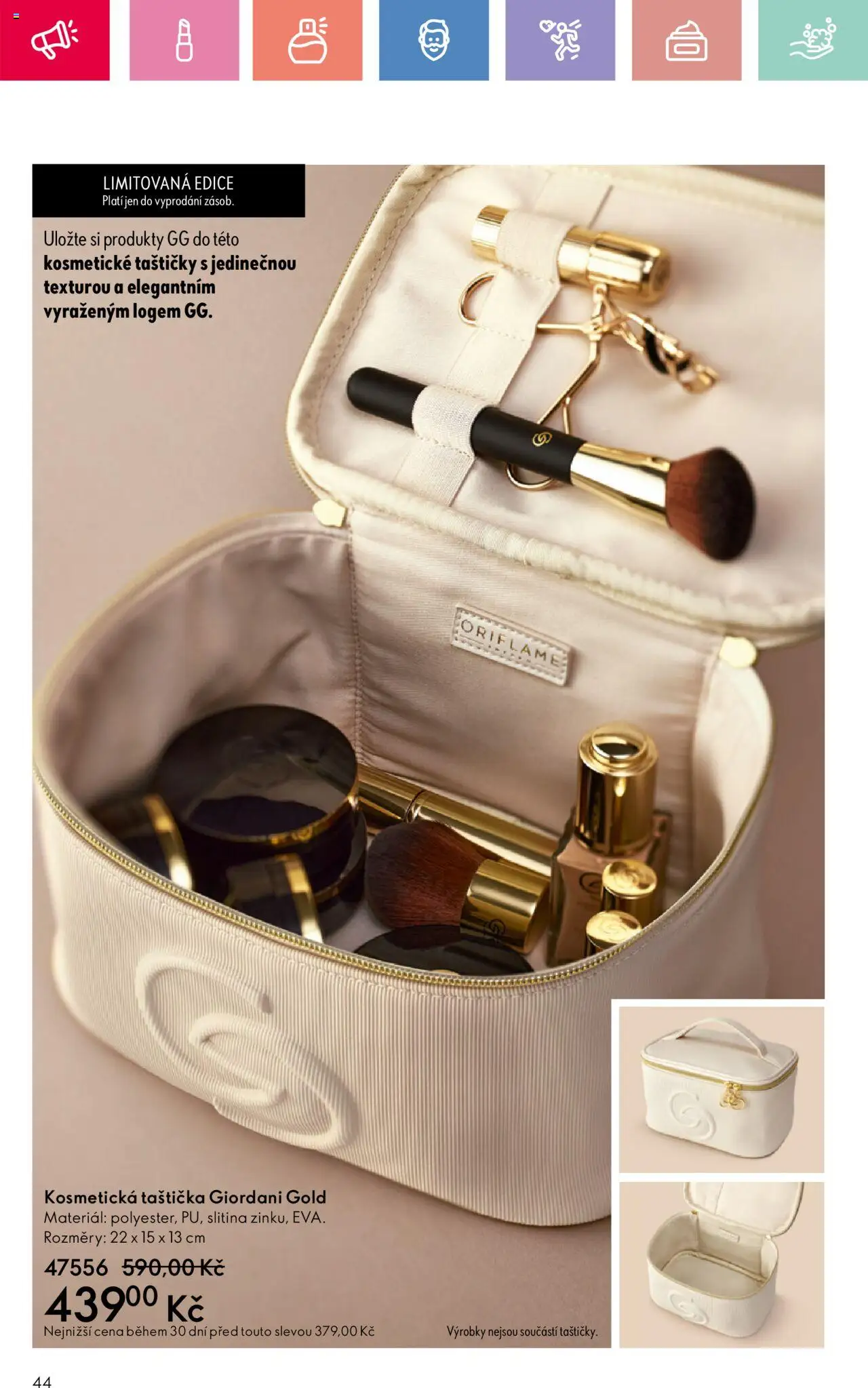 Oriflame katalog č.08/2025 od 25.05.2025 | Strana: 44 | Produkty: Kosmetické taštičky, Kosmetická taštička