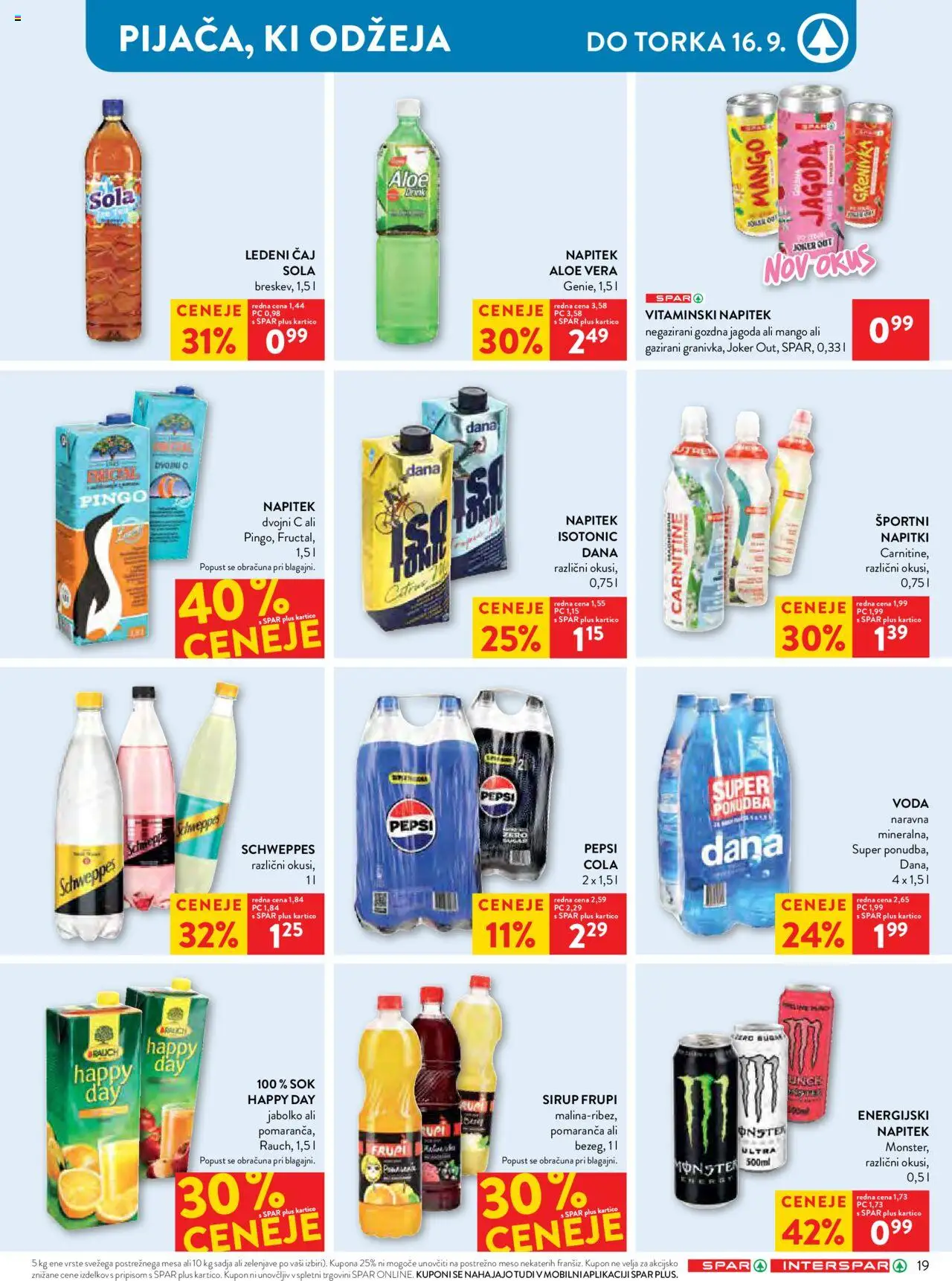 Novi Spar katalog ponudbe – veljaven od 10.09.2025 | Stran: 22 | Izdelki: Napitki, Sok, Grenivka, Mango