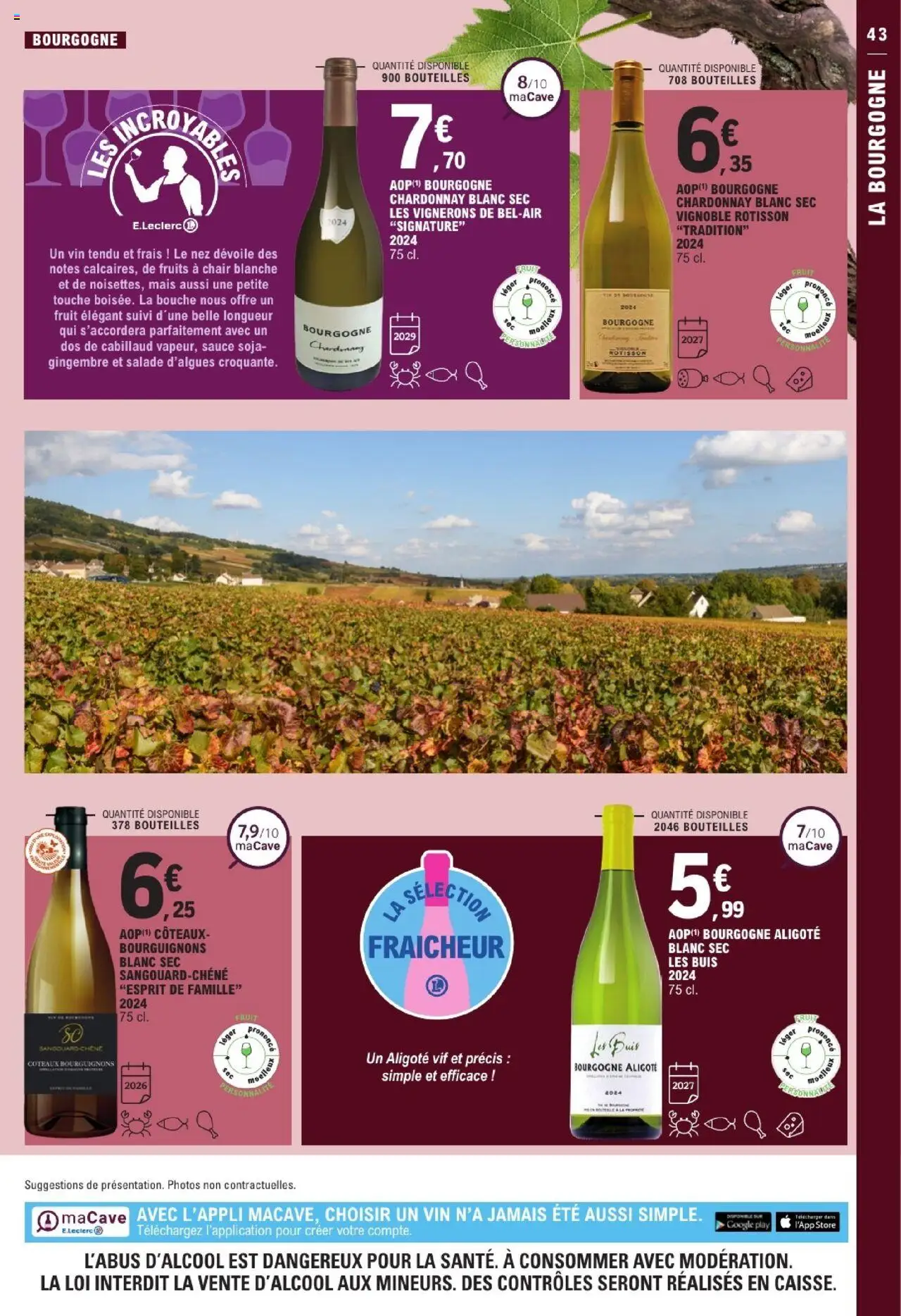  | Page: 43 | Produits: Salade, Gingembre, Vin, Dos de cabillaud