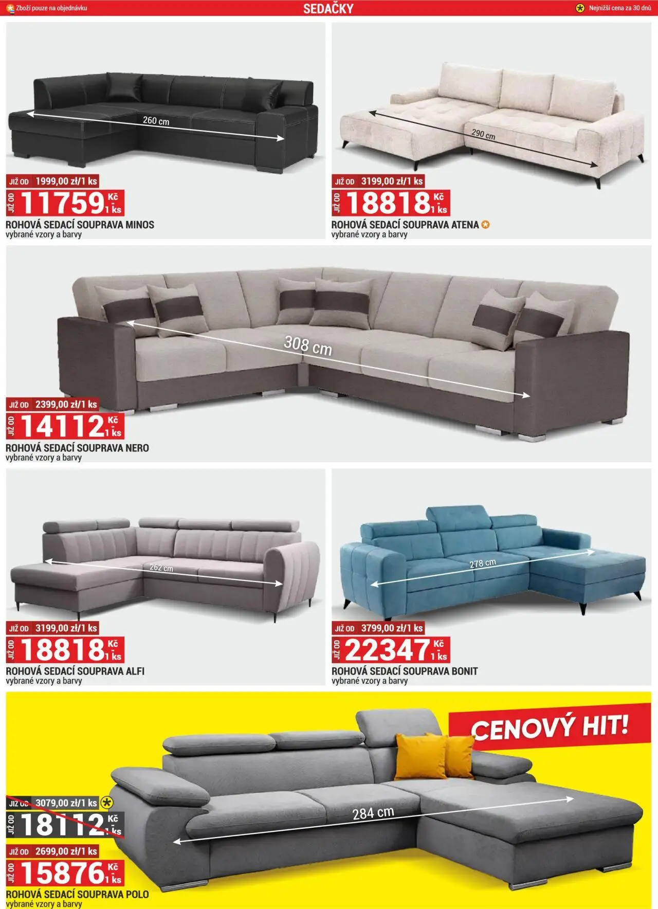 Merkury Market leták od 01.08.2025 | Strana: 23 | Produkty: Sedací souprava, Barvy, Sedačky