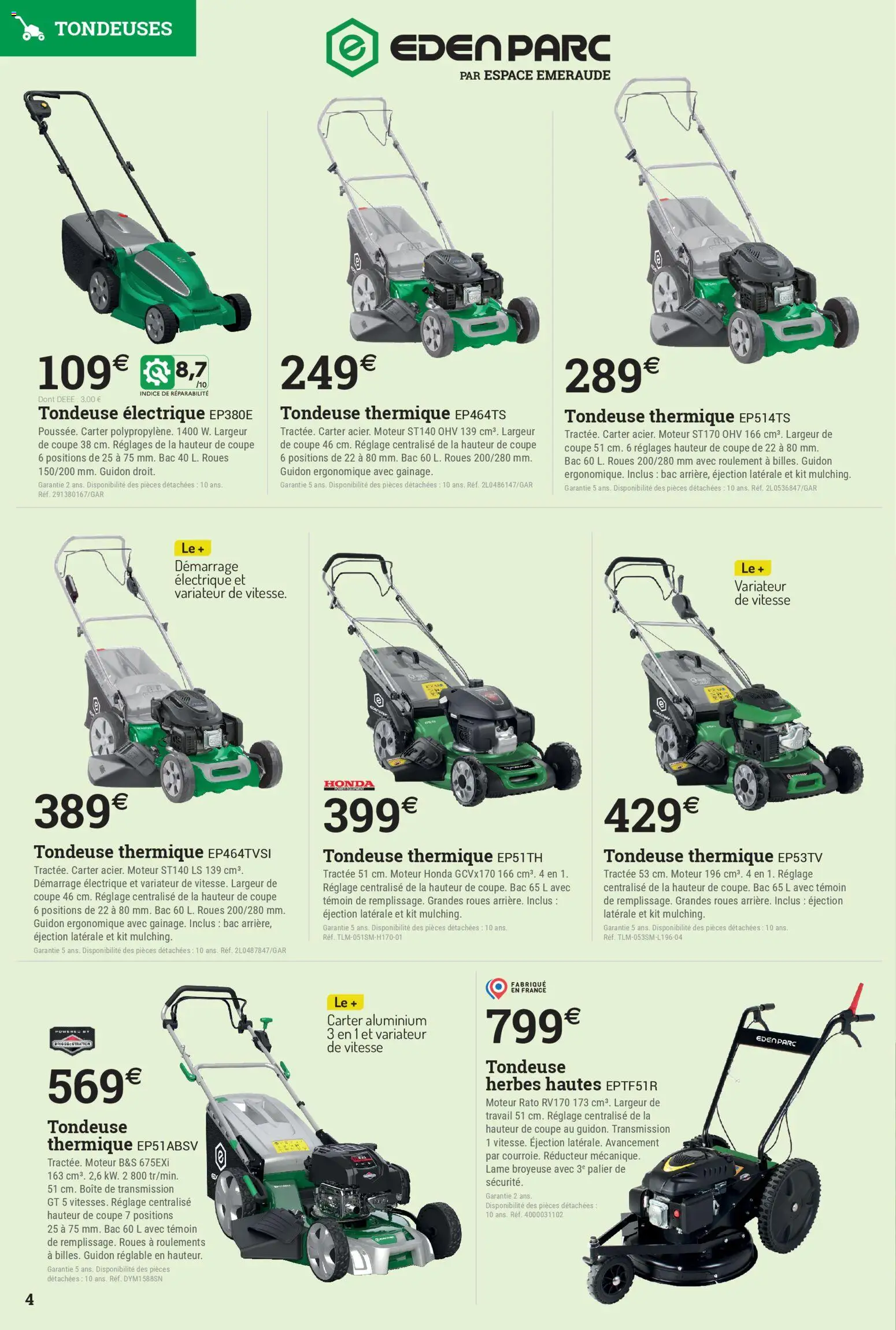{H1} | Page: 4 | Produits: Tondeuse