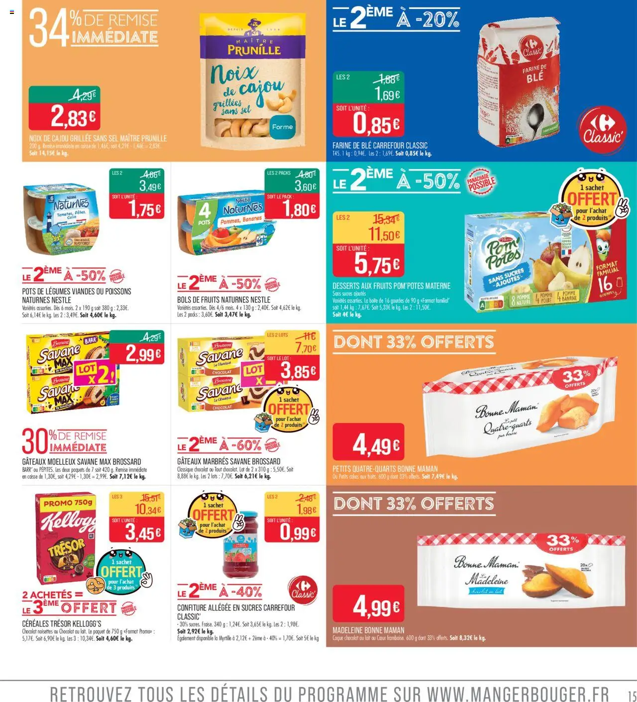  | Page: 15 | Produits: Pom'potes, Farine, Chocolat, Noix