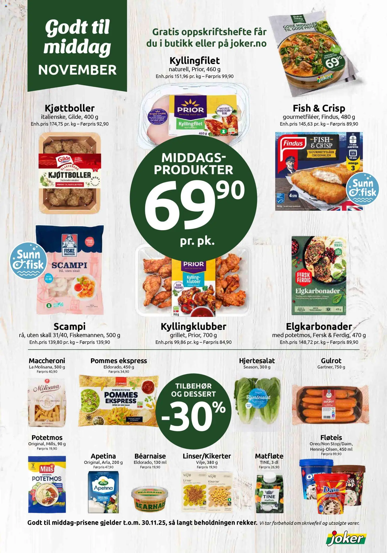 {H1} | Side: 10 | Produkter: Kylling, Gulrot, Poteter, Віник