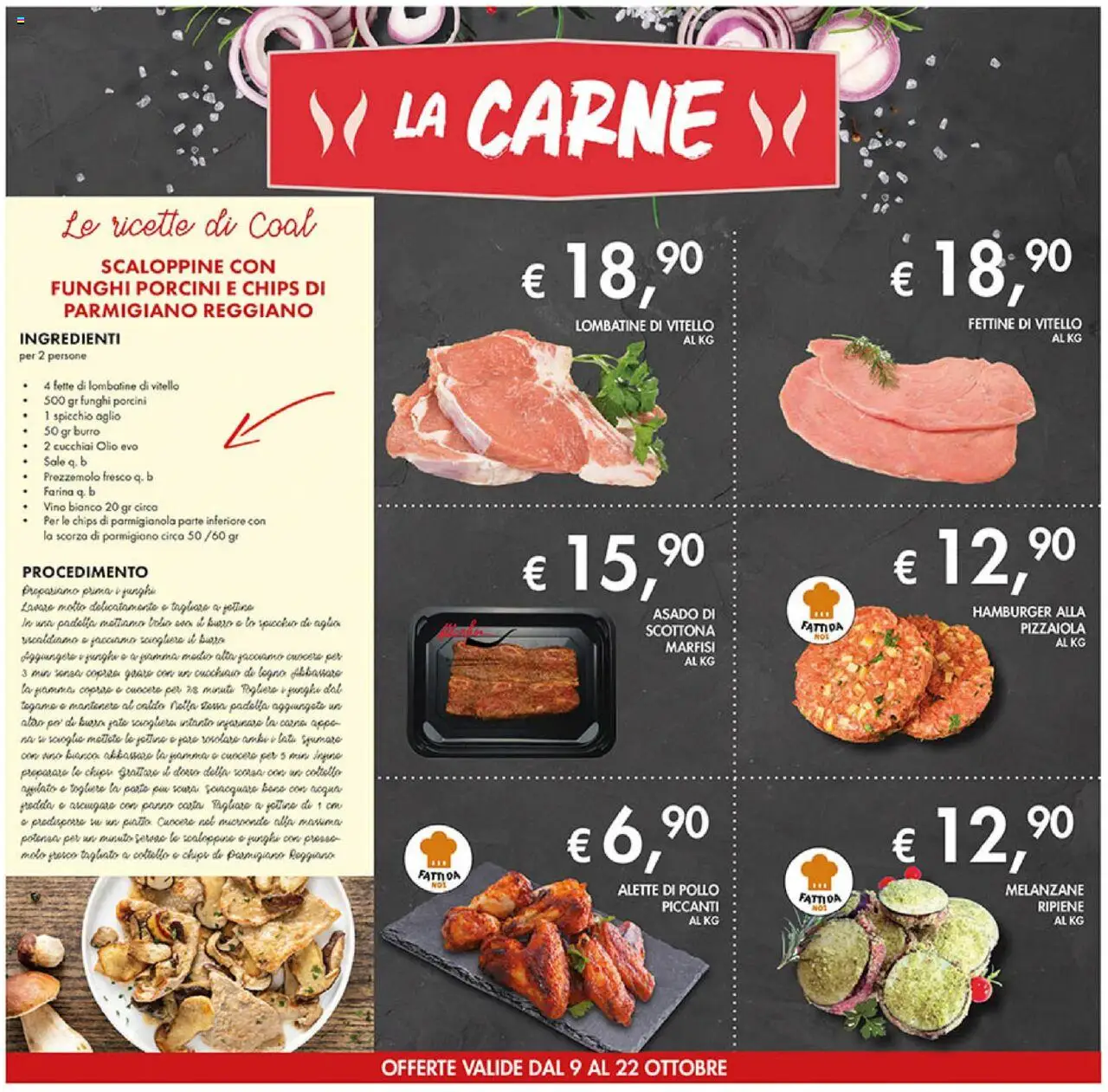 Volantino Coal del 09.10.2025 | Pagina: 4 | Prodotti: Prezzemolo, Vitello, Parmigiano, Vino bianco