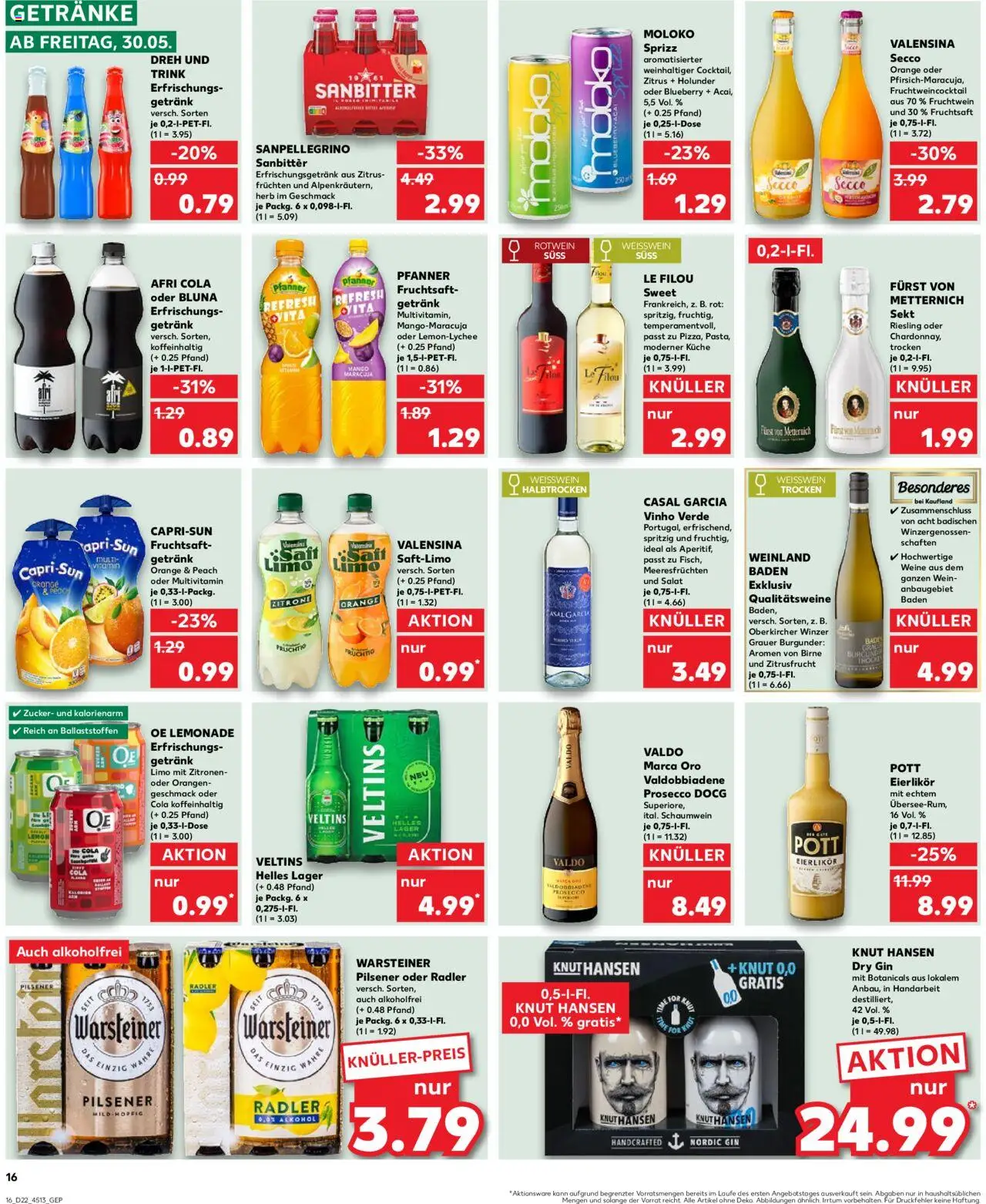 Kaufland Prospekt 	 - gültig ab dem 30.05.2025 | Seite: 16 | Produkte: Zucker, Warsteiner, Zitrone, Salat