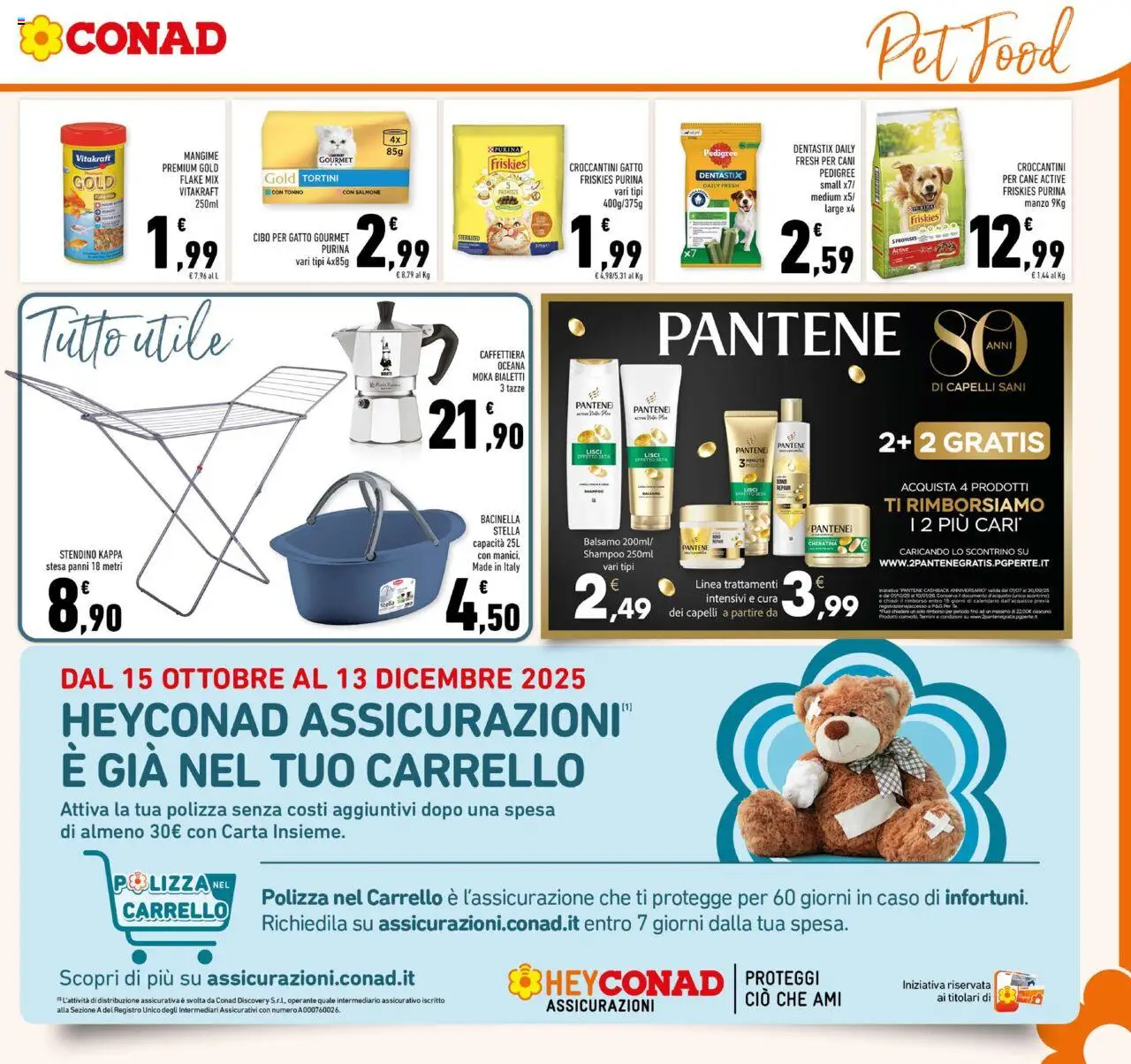 Volantino Conad del 22.10.2025 | Pagina: 17 | Prodotti: Shampoo, Salmone, Tonno, Stendino