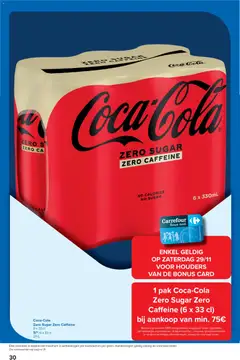 Carrefour folder week 48 - Voorbeeld van een folder van Carrefour, geldig van 26.11.2025 | Pagina: 30 | Producten: Coca Cola