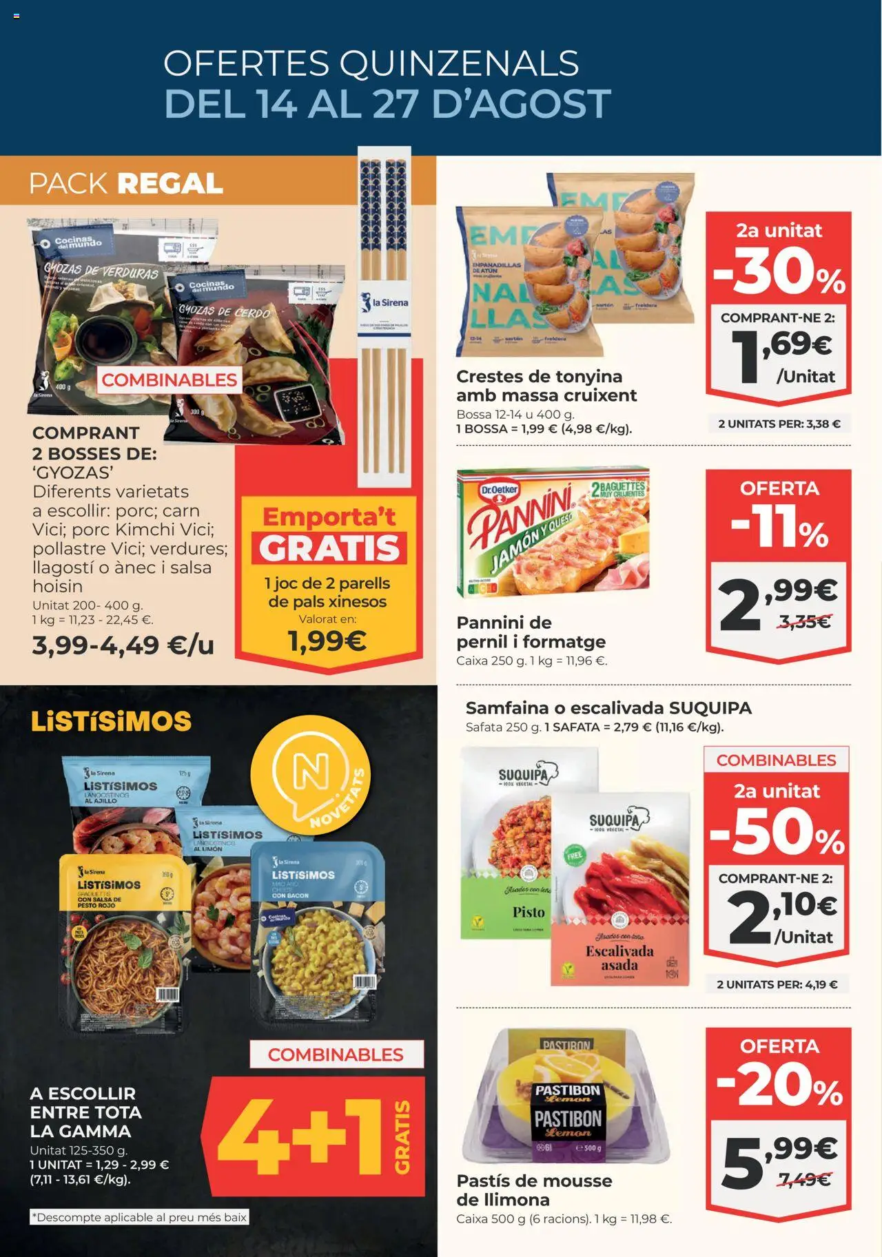 La Sirena - Cataluña │ válido desde el 14.08.2025 | Página: 4 | Productos: Mousse, Queso, Jamón, Cerdo