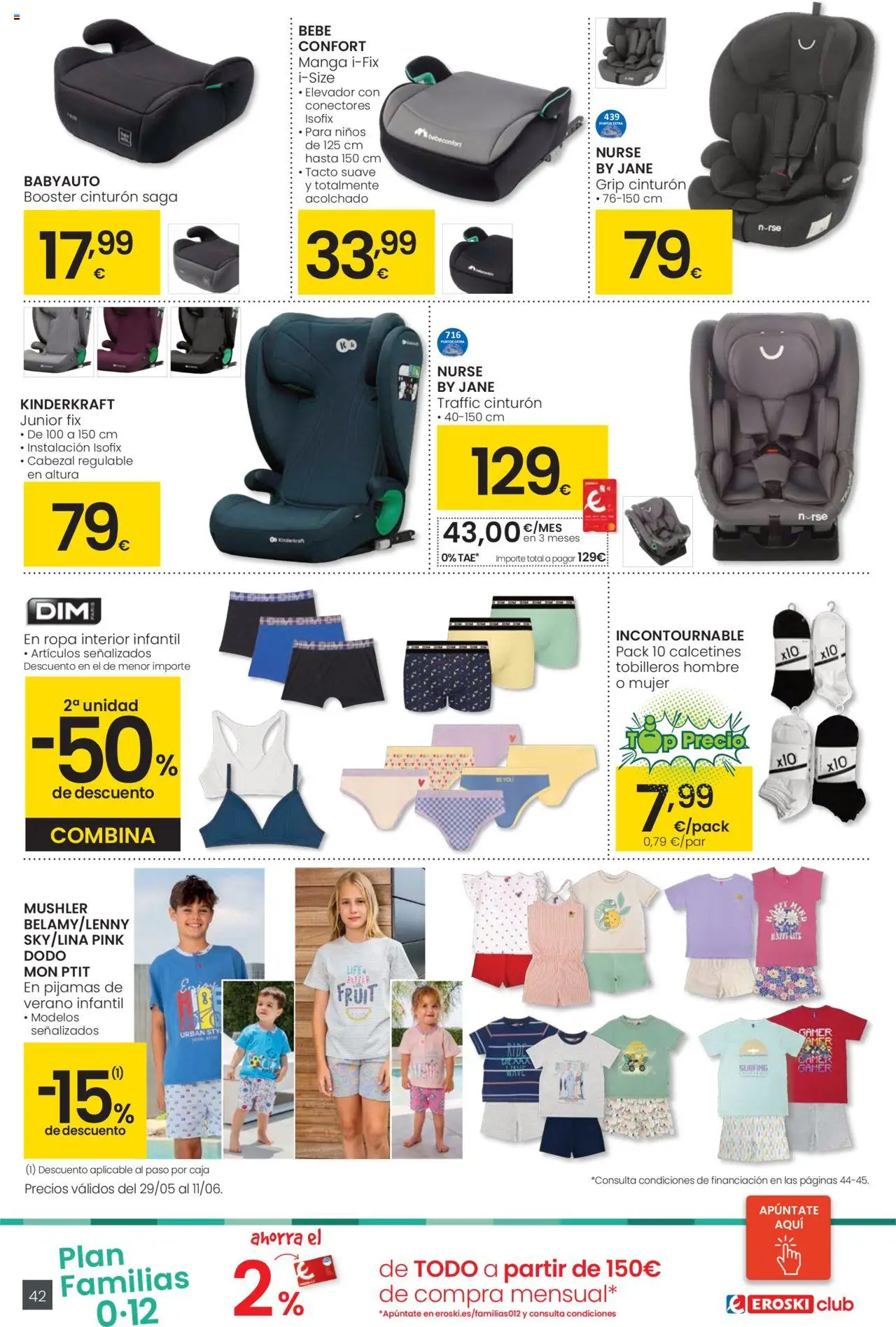 Eroski folleto │ válido desde el 29.05.2025 | Página: 42 | Productos: Ropa interior, Cinturón, Ropa, Caja