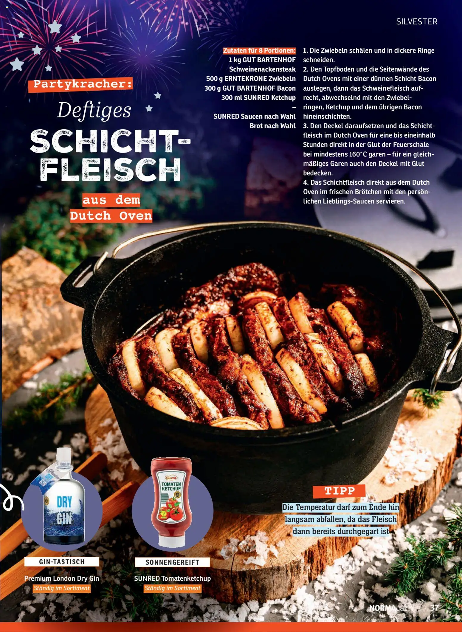 Norma NORMAgazin November/Dezember 2025 – gültig ab 01.11.2025 | Seite: 37 | Produkte: Zwiebeln, Brot, Schweinefleisch, Ketchup