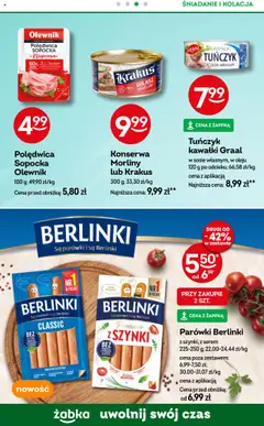 Żabka Gazetka - To się opłaca od 13.08.2025 | Strona: 8 | Produkty: Parówki berlinki, Gulasz angielski, Bułka, Gulasz