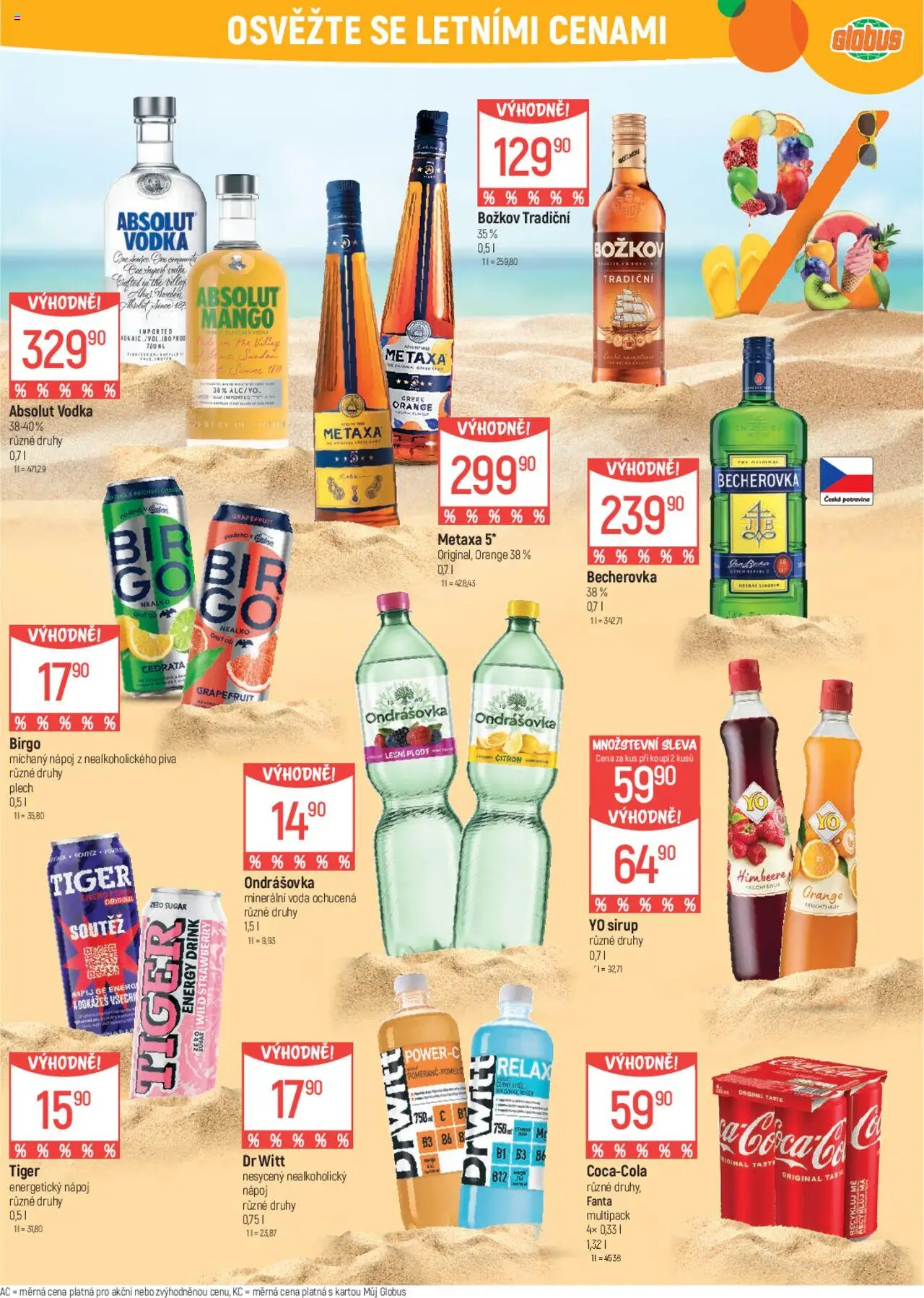 Globus leták od 02.07.2025 | Strana: 13 | Produkty: Vodka, Fanta, Sirup YO, Božkov