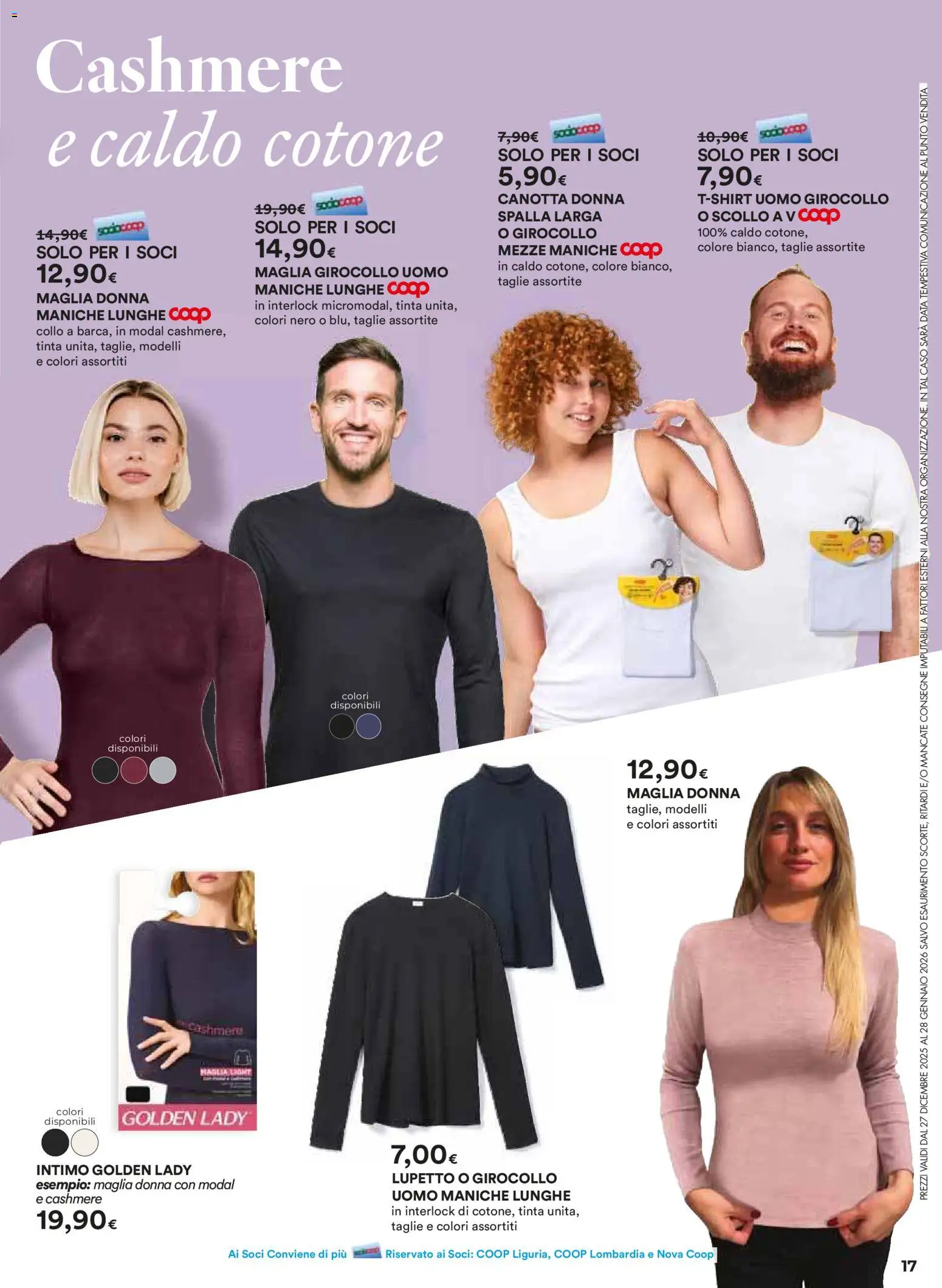 Volantino Ipercoop del 27.12.2025 | Pagina: 17 | Prodotti: Canotta, Intimo, Data
