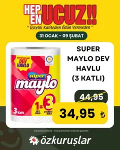 31.01.2026 tarihinden itibaren geçerli olan Özkuruşlar kataloğu önizlemesi