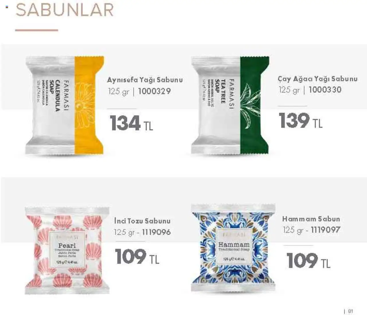 Farmasi Katalog - 01.09.2025 tarihinden itibaren geçerlidir | Sayfa: 81 | Ürünler: Sabun, Çay