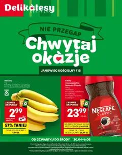 Pogląd oferty "Delikatesy Centrum gazetka - Janowiec Kościelny Otwarcie" - ważna od 30.04.2026