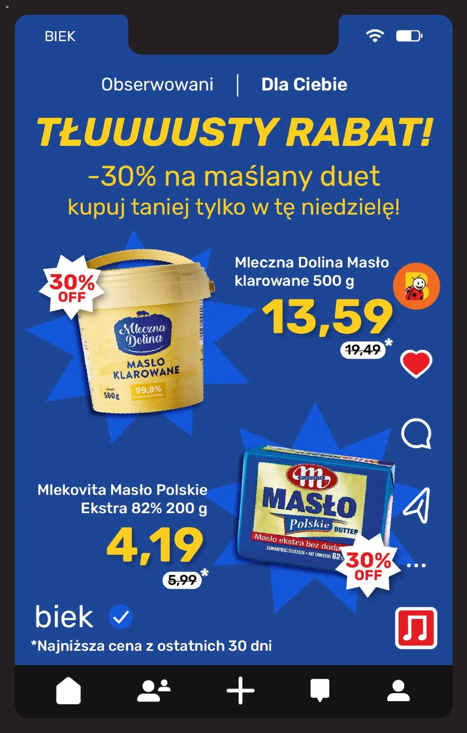 Biedronka gazetka - BIEK Express od 27.03.2026 | Strona: 8 | Produkty: Masło klarowane, Masło Polskie, Masło