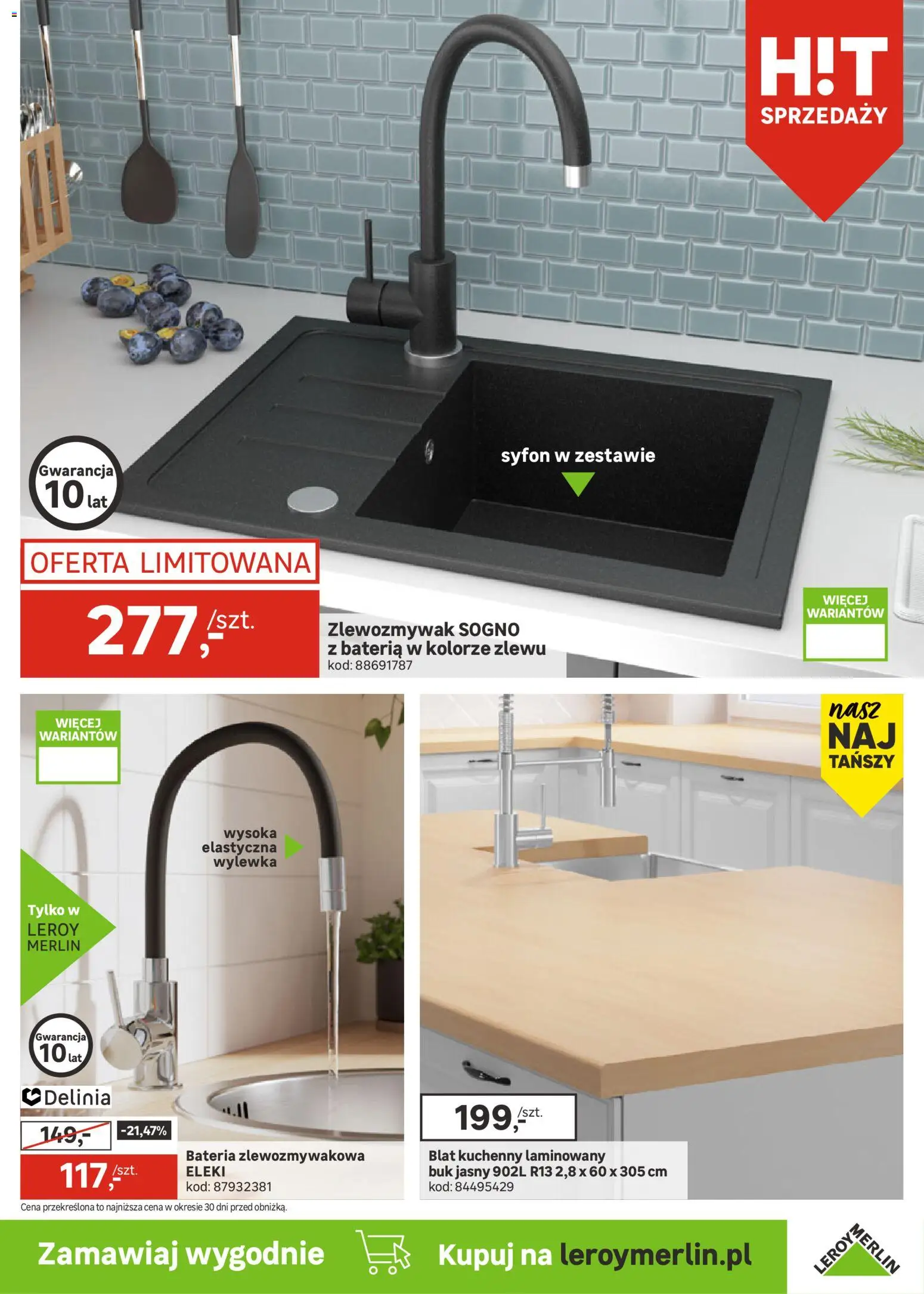 Leroy Merlin Gazetka od 28.01.2026 | Strona: 17 | Produkty: Bateria, Blat kuchenny