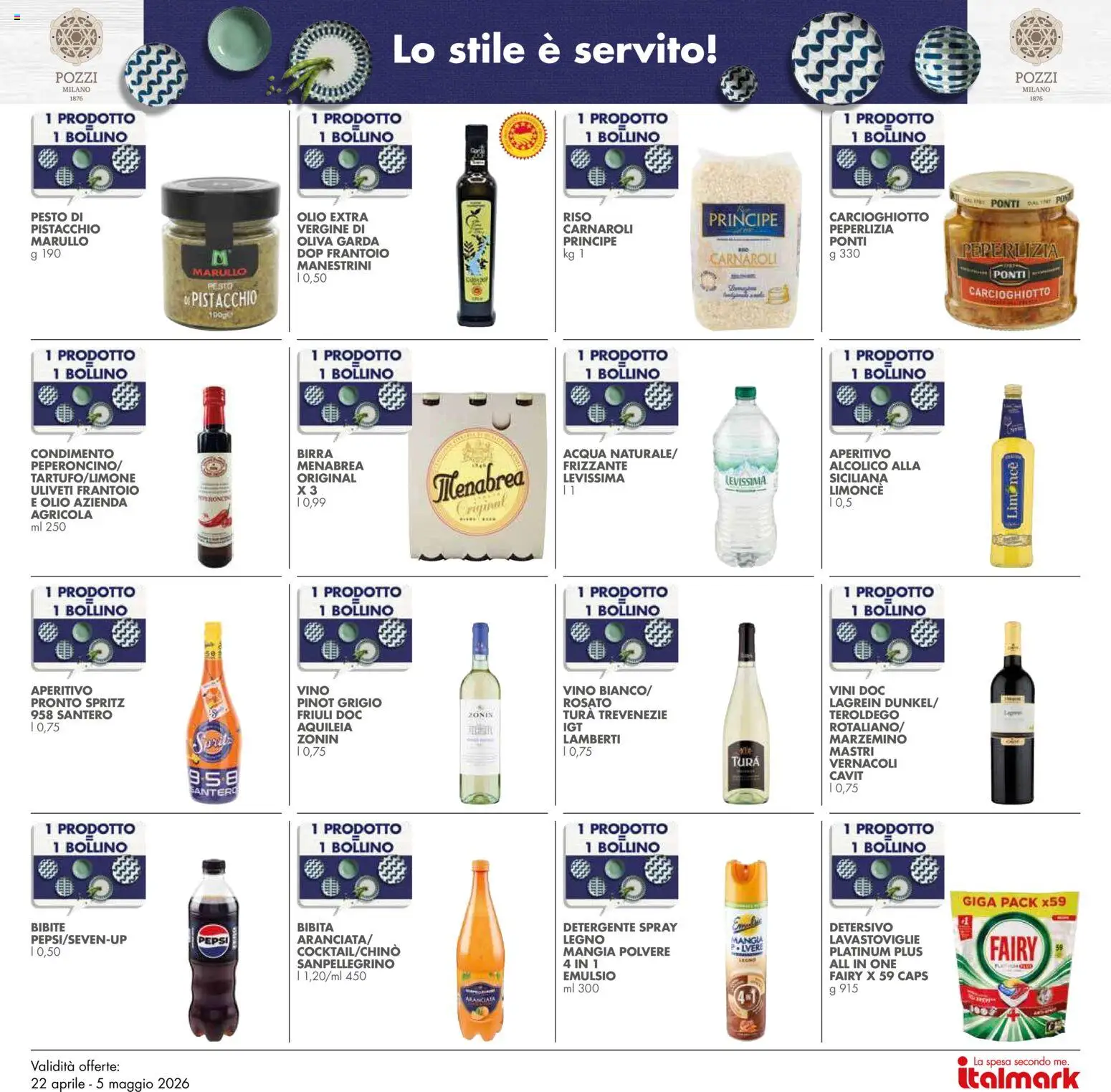 Volantino Italmark del 22.04.2026 | Pagina: 27 | Prodotti: Birra, Olio, Lavastoviglie, Aperitivo