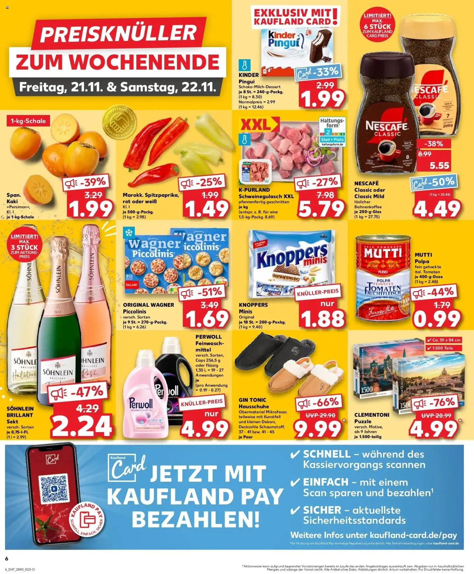 Kaufland prospekt Borna	 – gültig ab 20.11.2025 | Seite: 6 | Produkte: Milch, Sekt, Knoppers, Salami